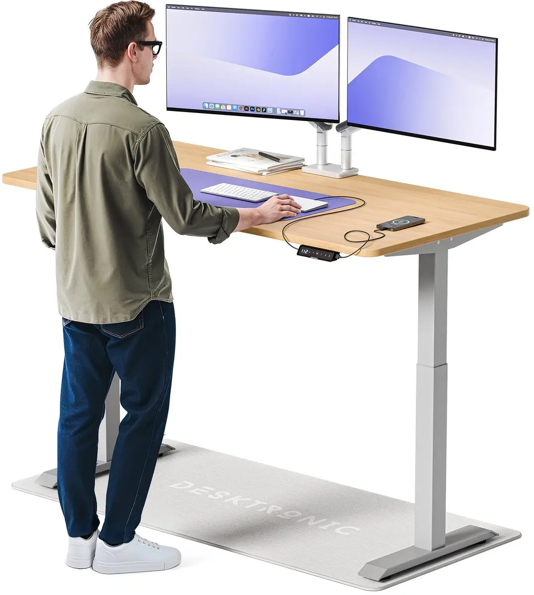 Desktronic HomeOne Zit-sta Bureau 160x80cm