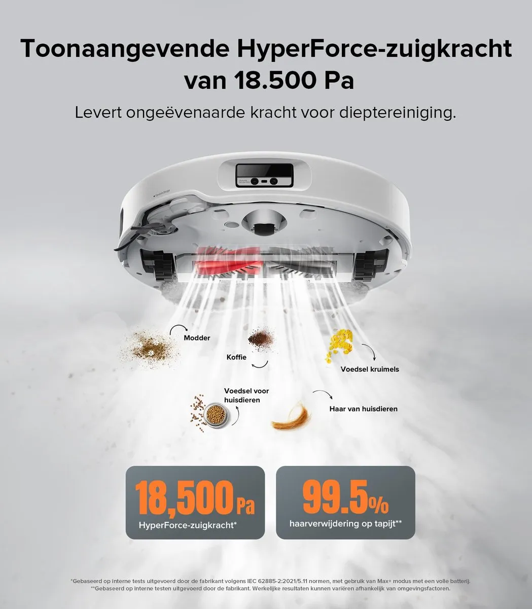 Roborock Qrevo Edge Robotstofzuiger - 18500 Pa - Wit - afbeelding 6 van 6