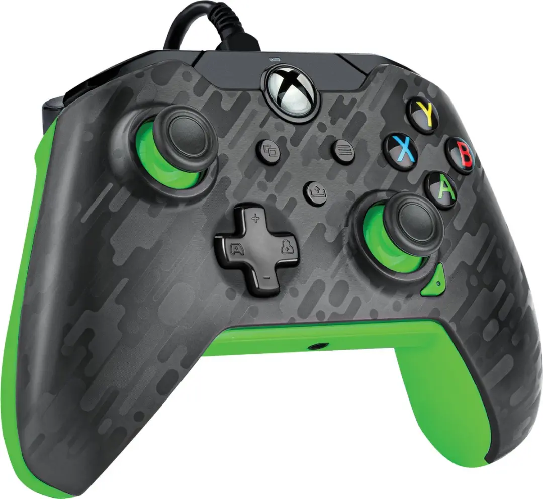 PDP Gaming Bedrade Controller 049-012-CMGG - Xbox Series X|S & Xbox One - Neon Carbon