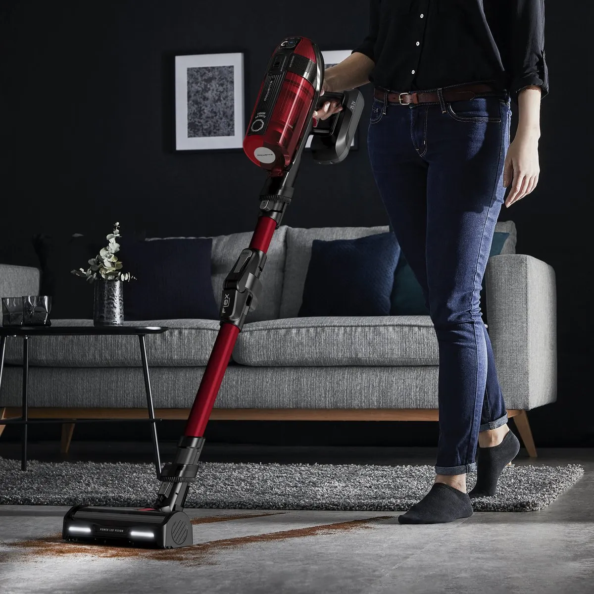 Rowenta X-Force Flex 12.60 RH98A9WO Draadloze Stofzuiger - 150 Airwatt - Rood/Grijs - afbeelding 6 van 6