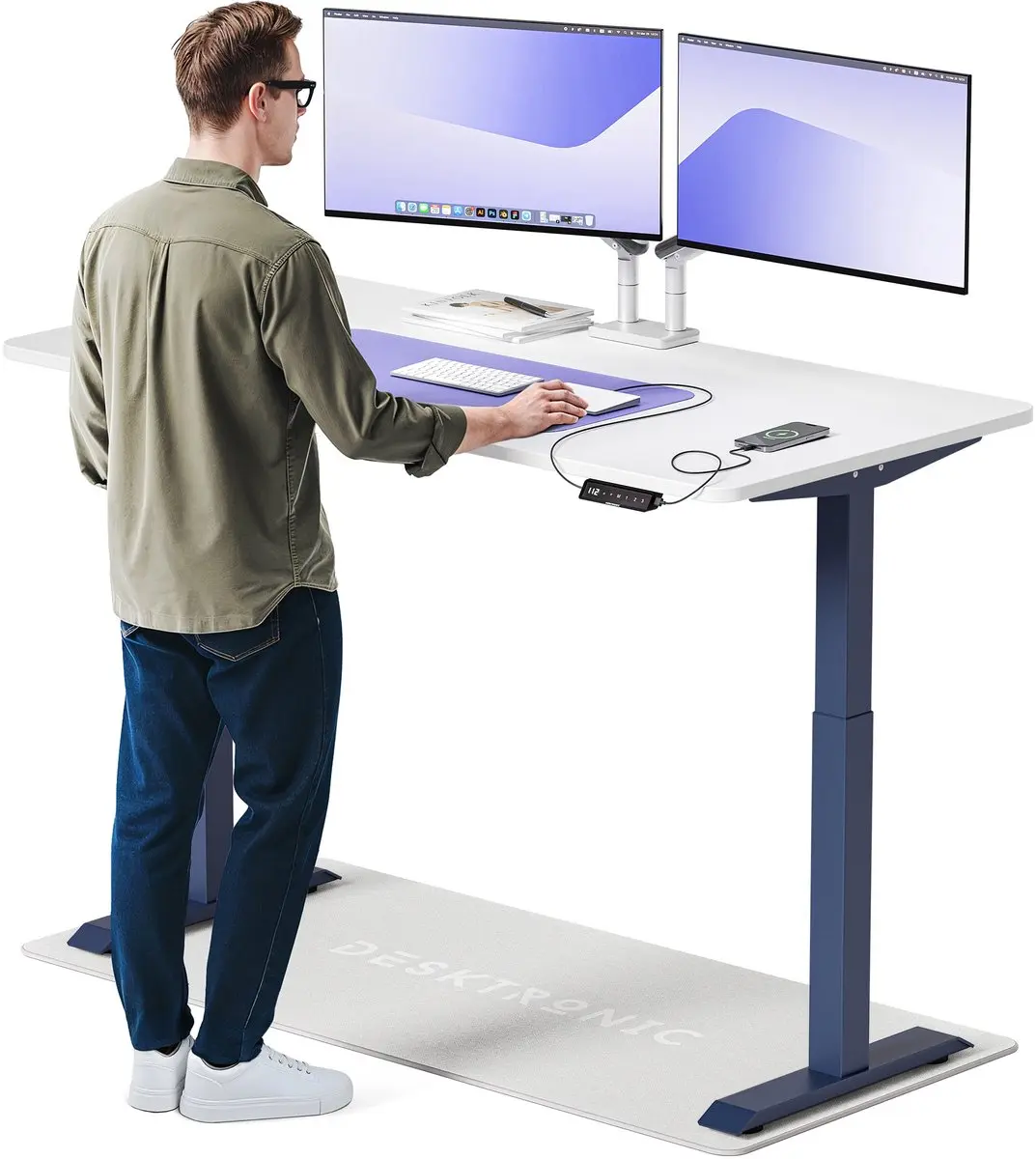 Desktronic HomeOne Zit-sta Bureau 160x80cm