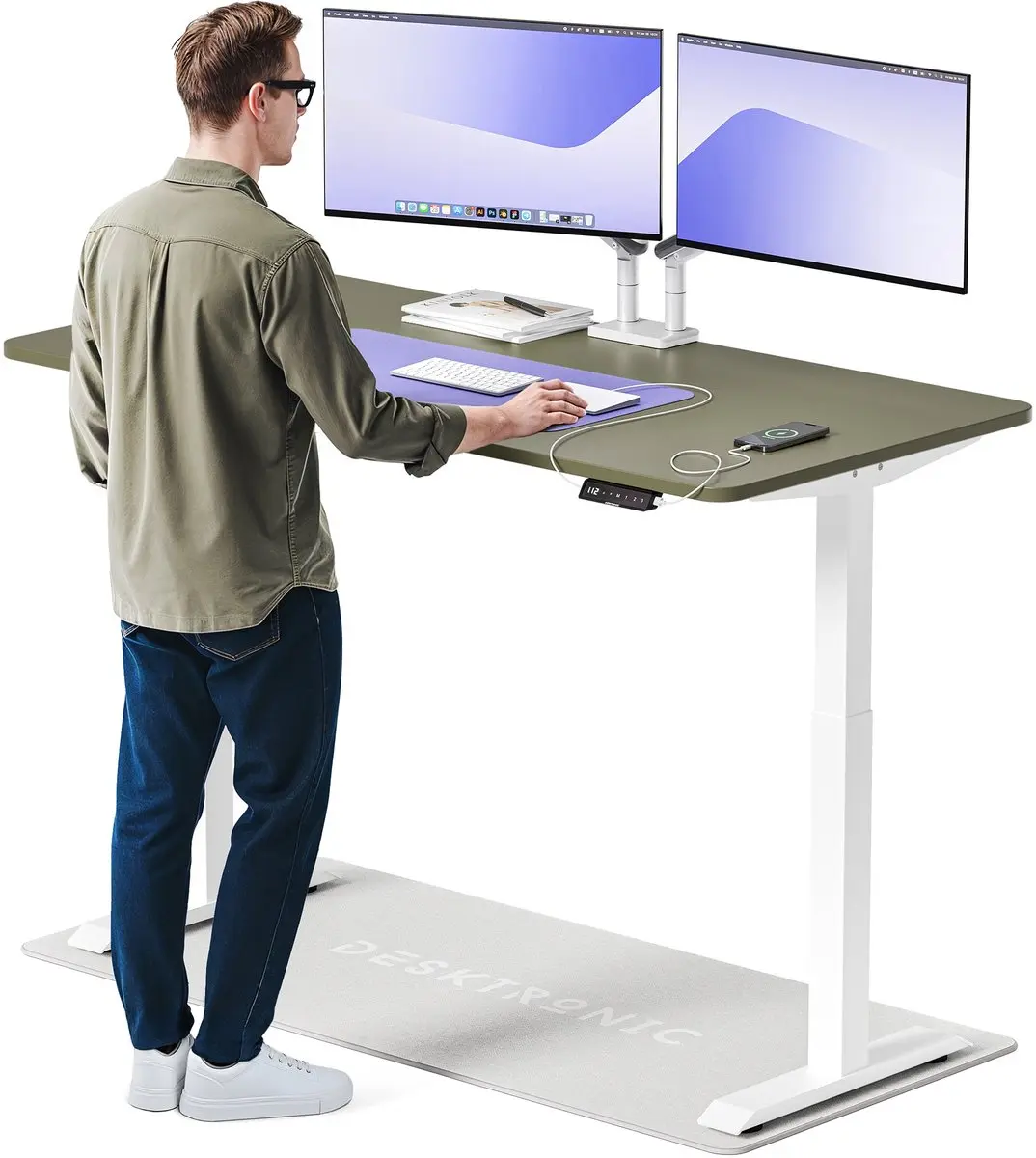 Desktronic HomeOne Zit-sta Bureau 160x80cm