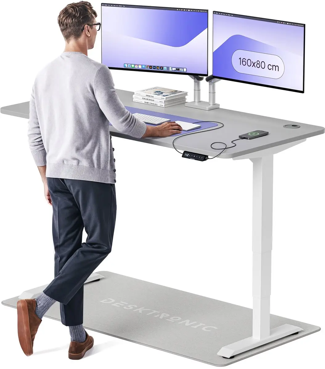 Desktronic HomePro Zit-sta Bureau 160x80cm