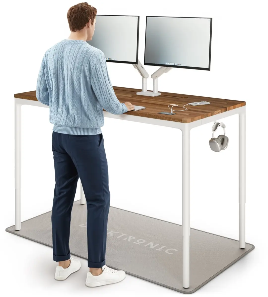 Desktronic HomeMax Zit-sta Bureau 160x80cm