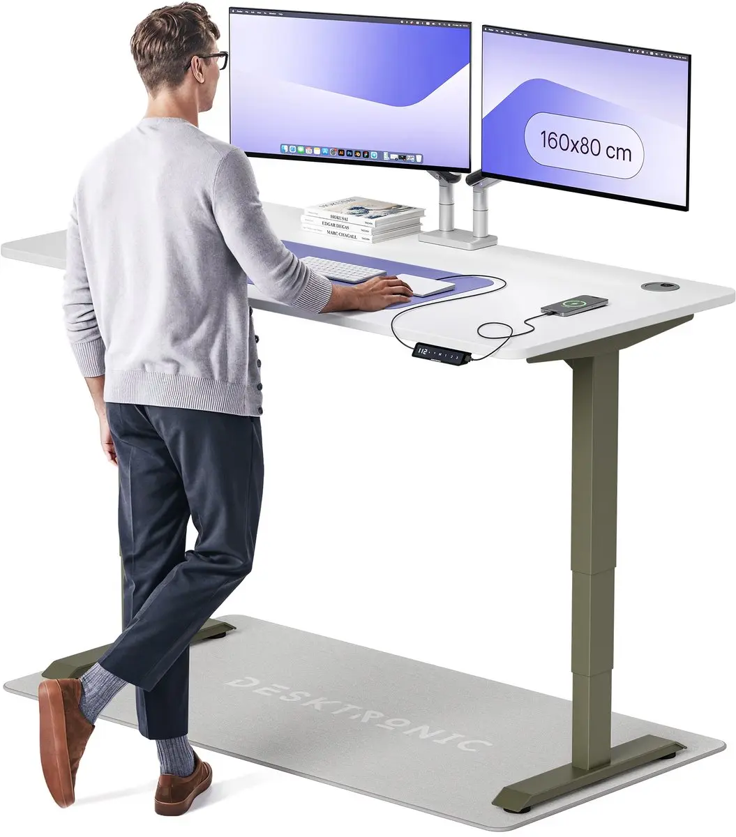 Desktronic HomePro Zit-sta Bureau 160x80cm