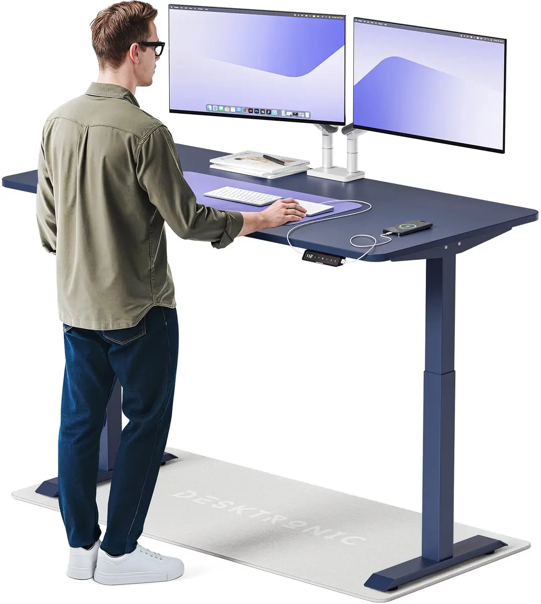 Desktronic HomeOne Zit-sta Bureau 160x80cm