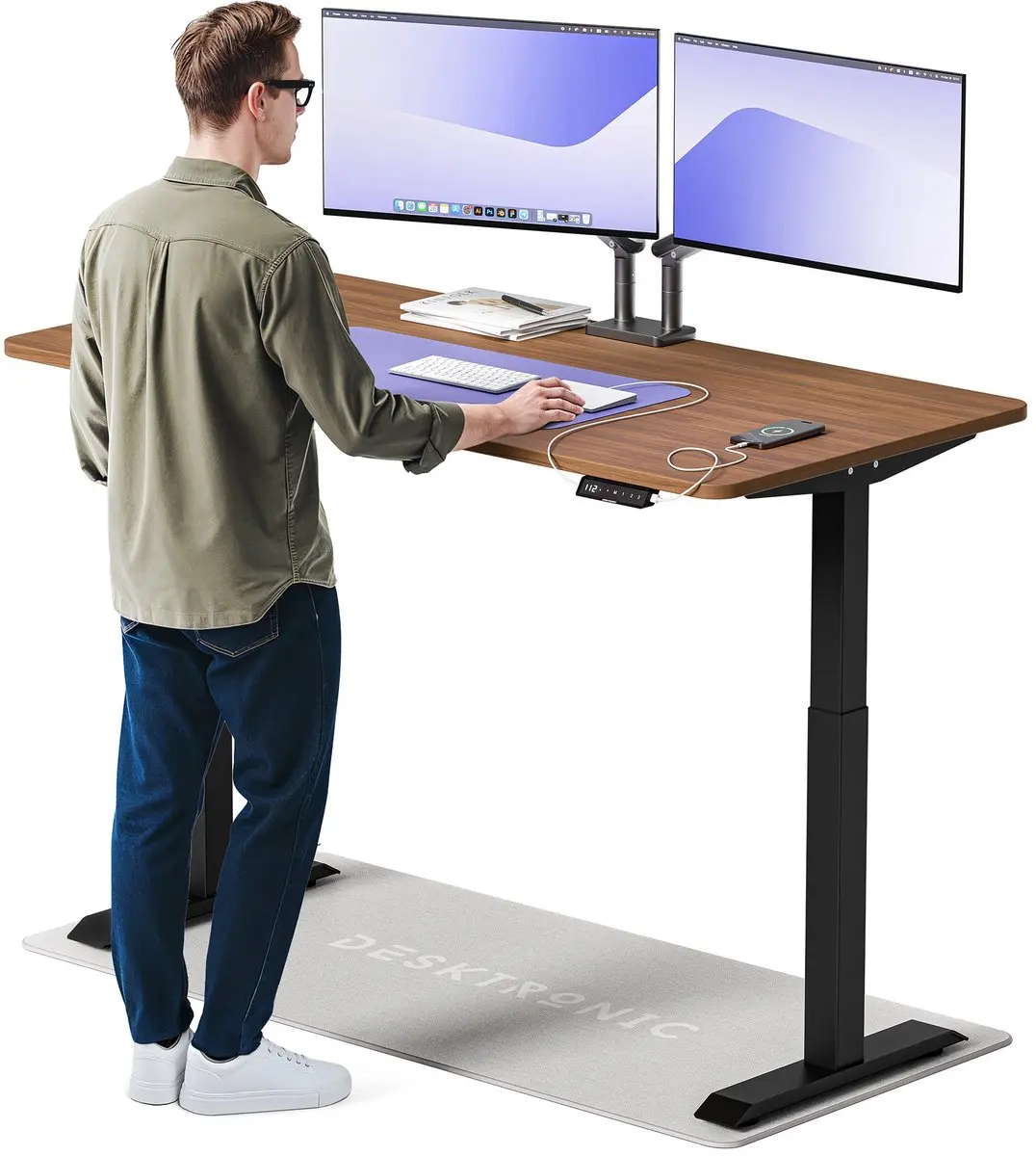 Desktronic HomeOne Zit-sta Bureau 160x80cm