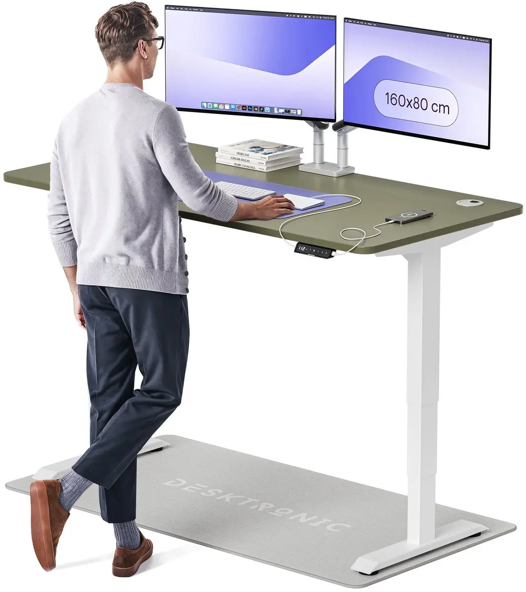 Desktronic HomePro Zit-sta Bureau 160x80cm