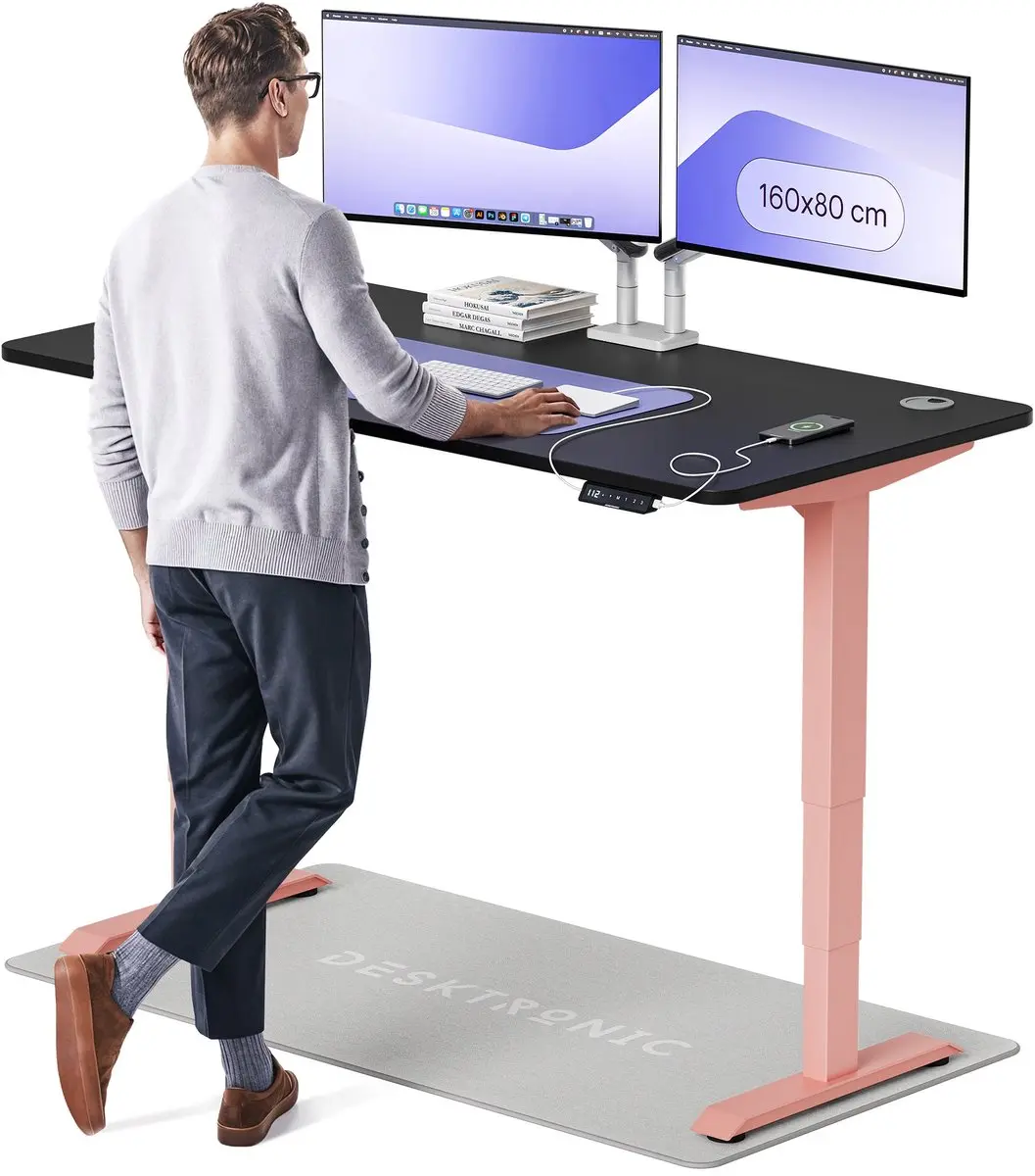 Desktronic HomePro Zit-sta Bureau 160x80cm