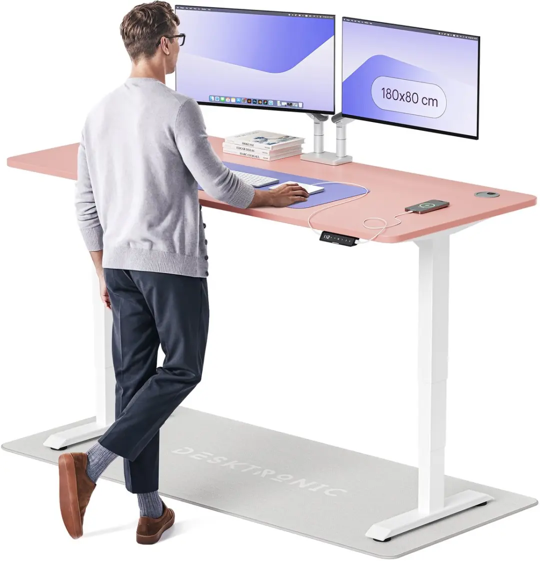 Desktronic HomePro Zit-sta Bureau 180x80cm