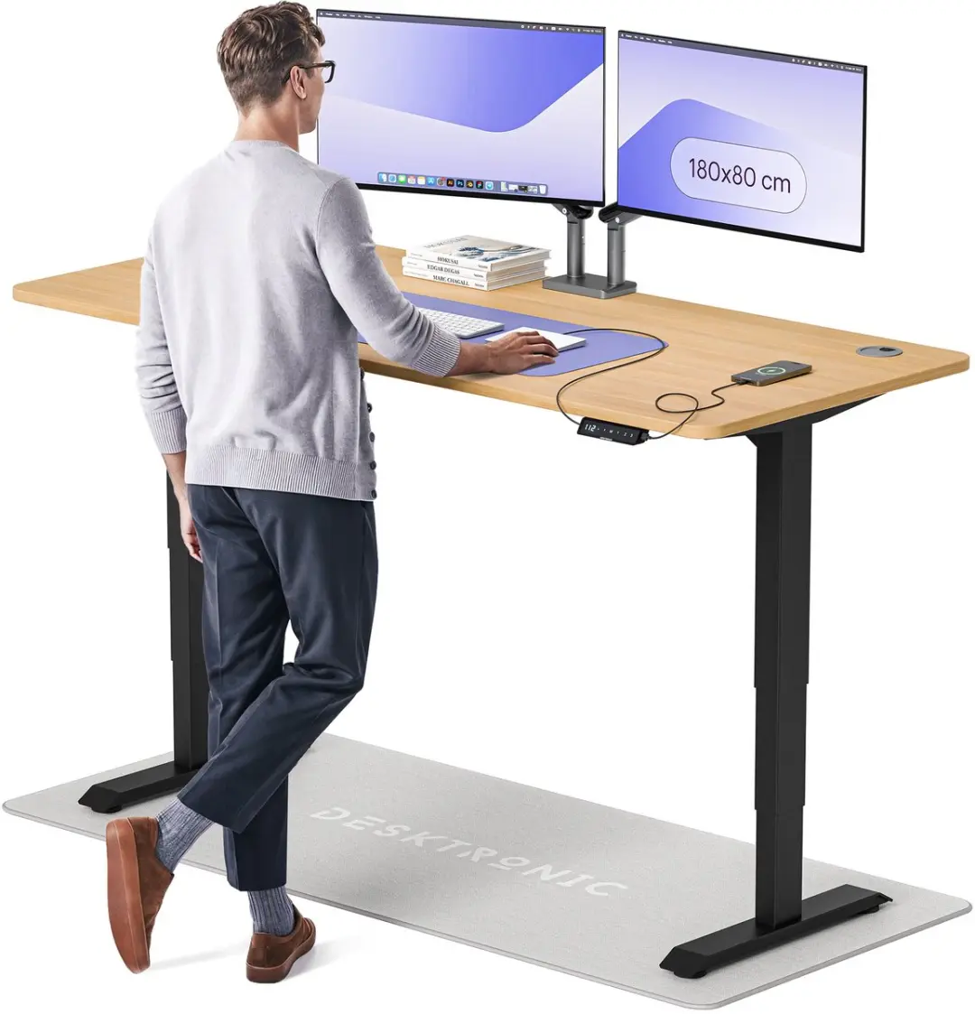 Desktronic HomePro Zit-sta Bureau 180x80cm