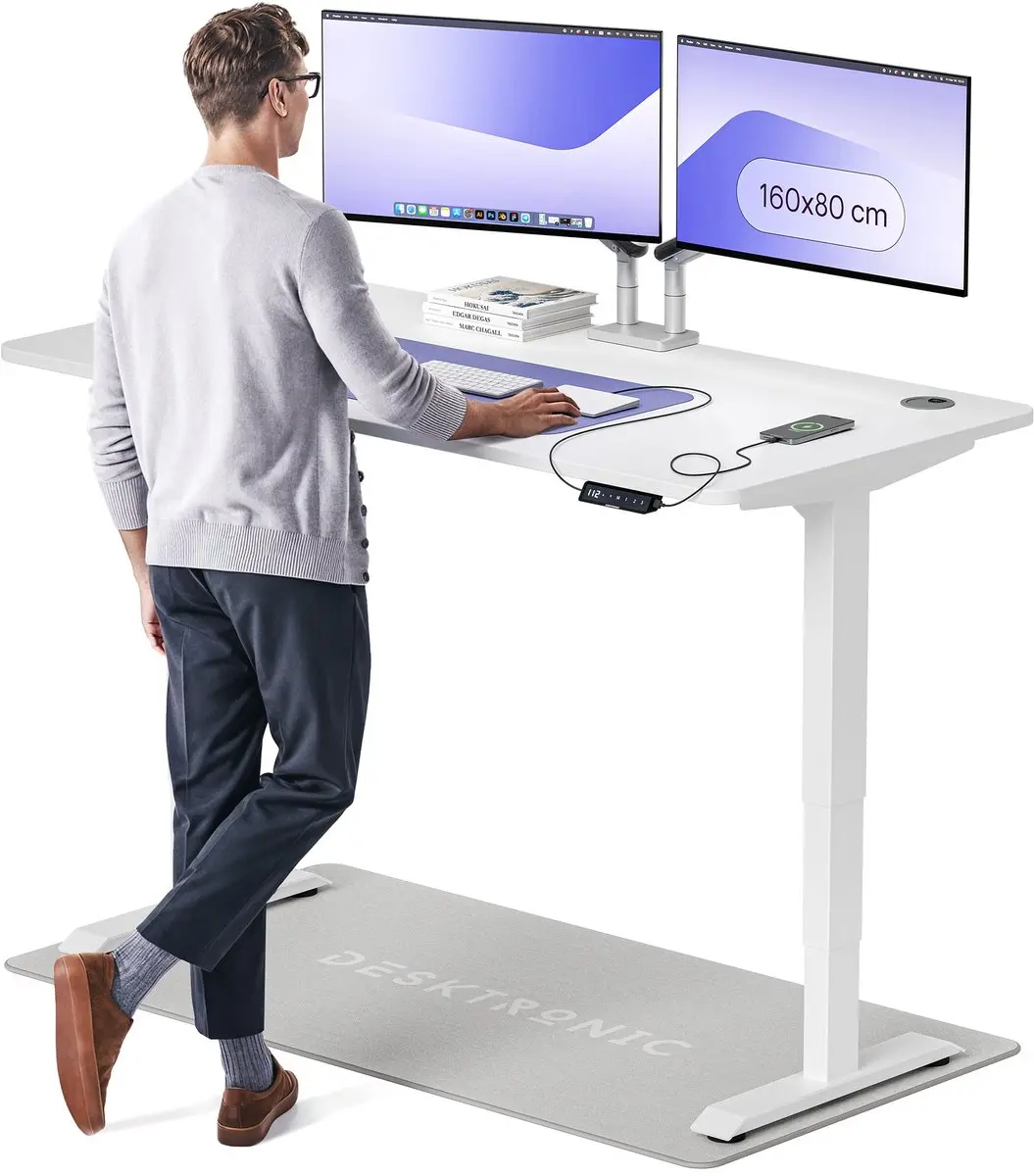 Desktronic HomePro Zit-sta Bureau 160x80cm