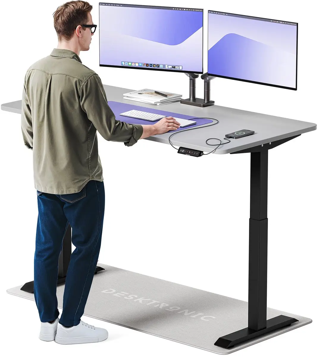 Desktronic HomeOne Zit-sta Bureau 160x80cm