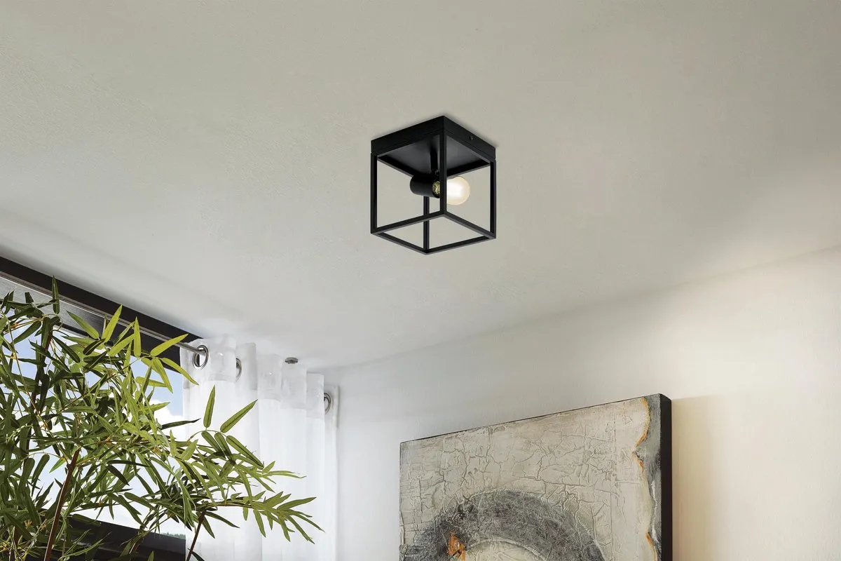 Eglo Silentina Plafondlamp E27 - 2x18cm - Zwart