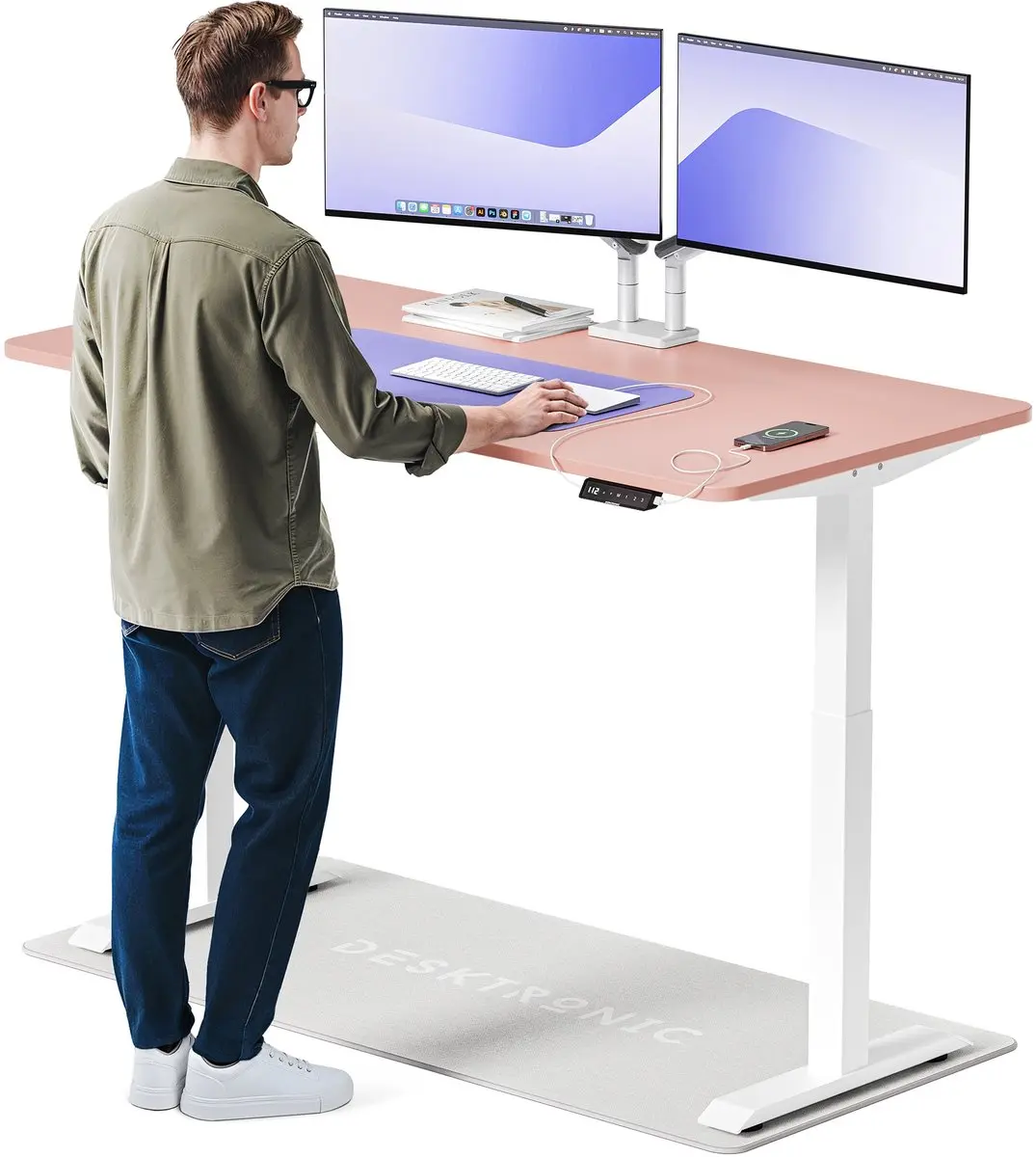 Desktronic HomeOne Zit-sta Bureau 160x80cm