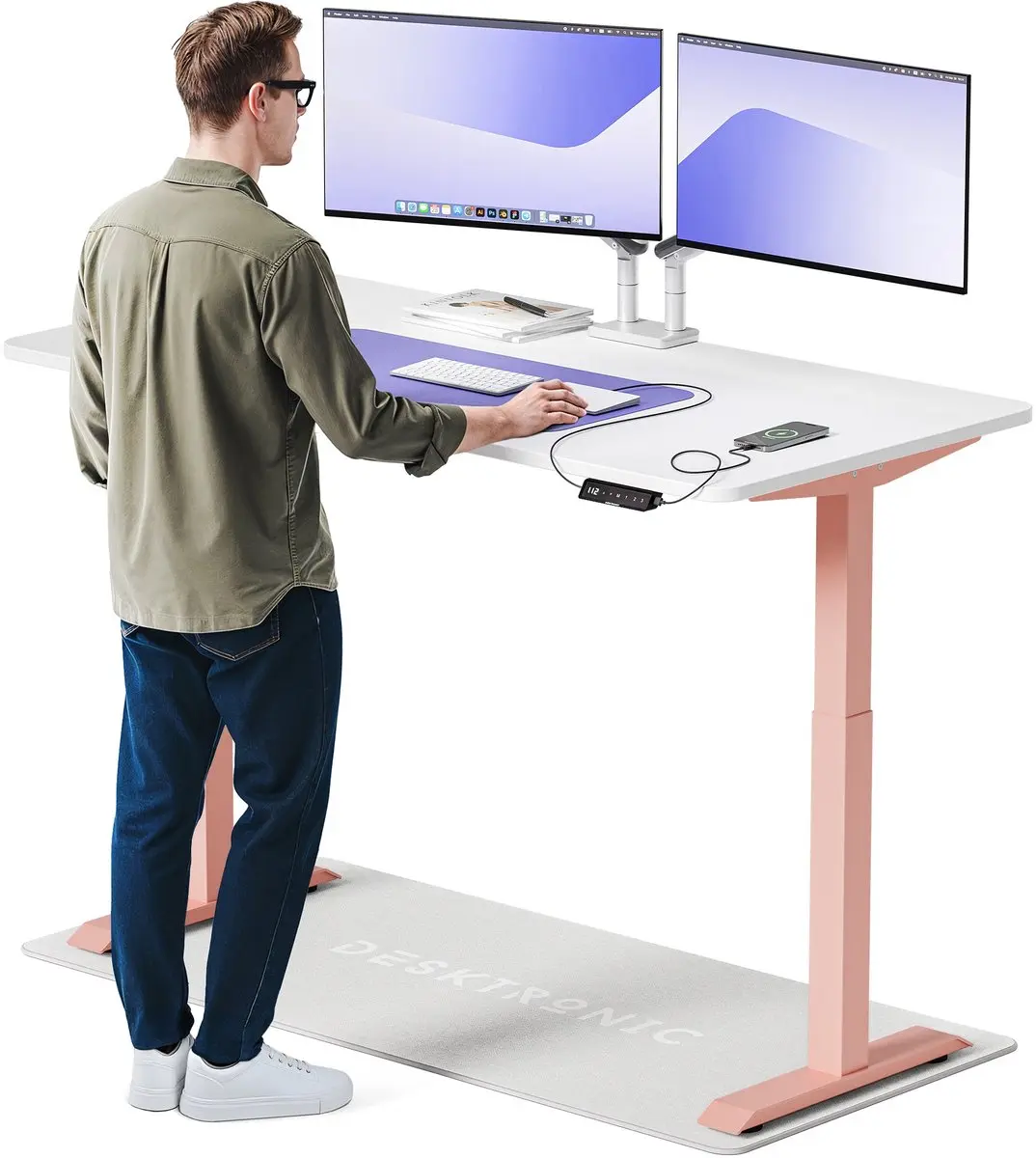 Desktronic HomeOne Zit-sta Bureau 160x80cm