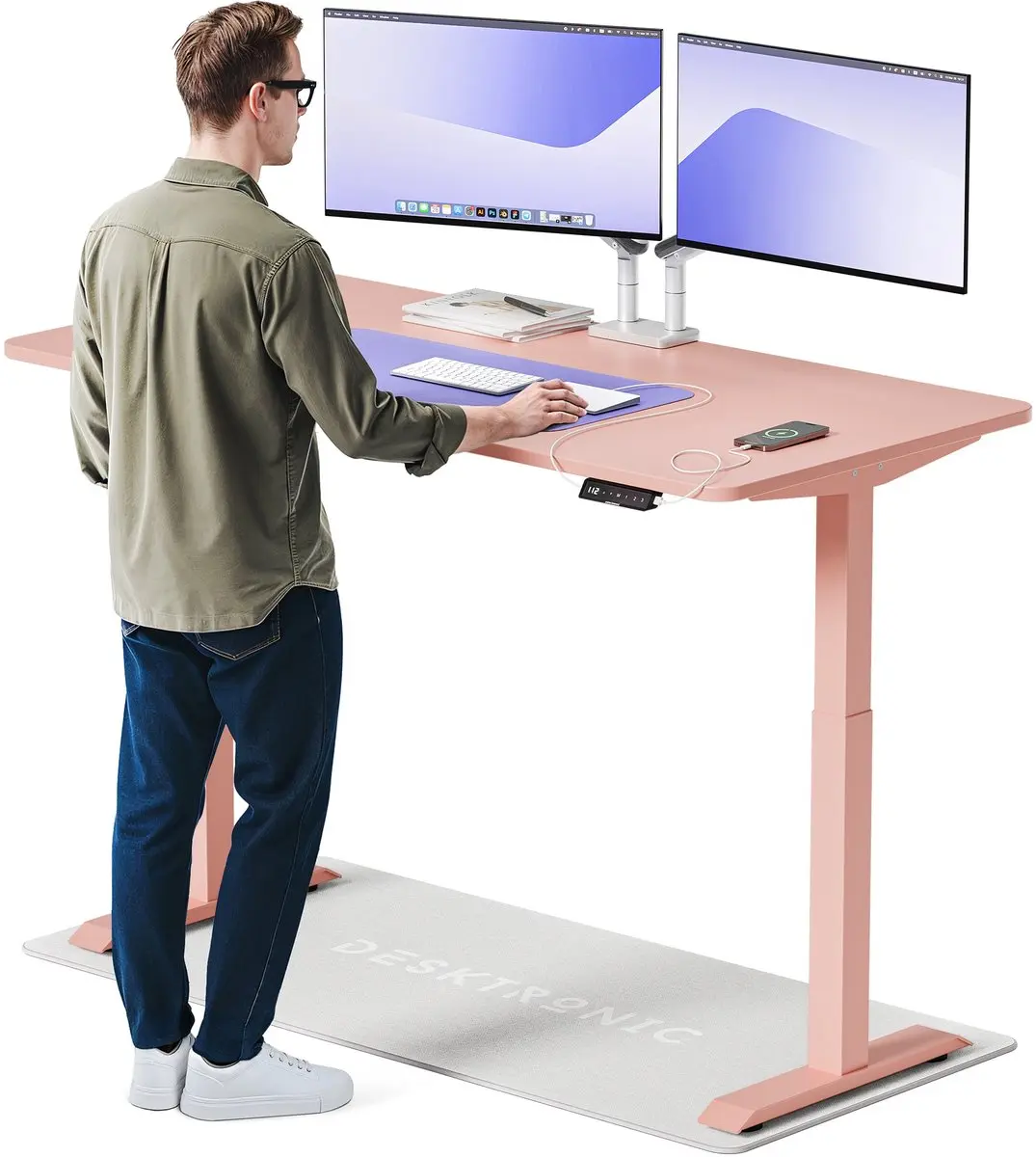 Desktronic HomeOne Zit-sta Bureau 160x80cm
