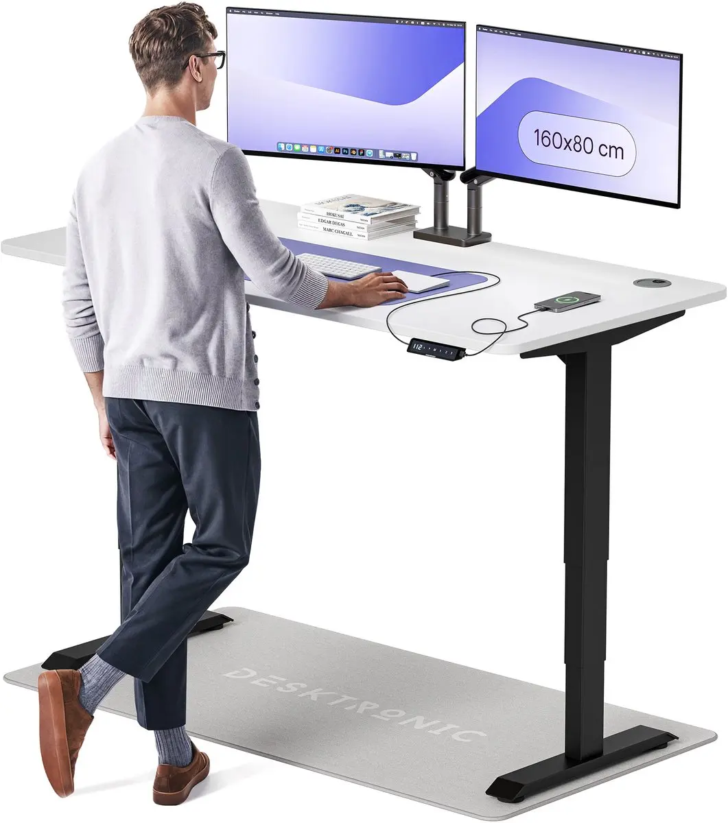 Desktronic HomePro Zit-sta Bureau 160x80cm