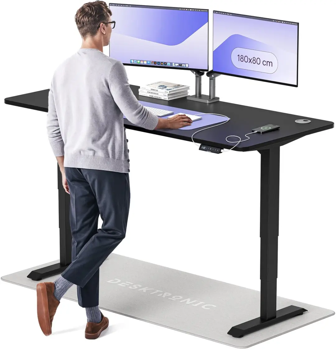 Desktronic HomePro Zit-sta Bureau 180x80cm