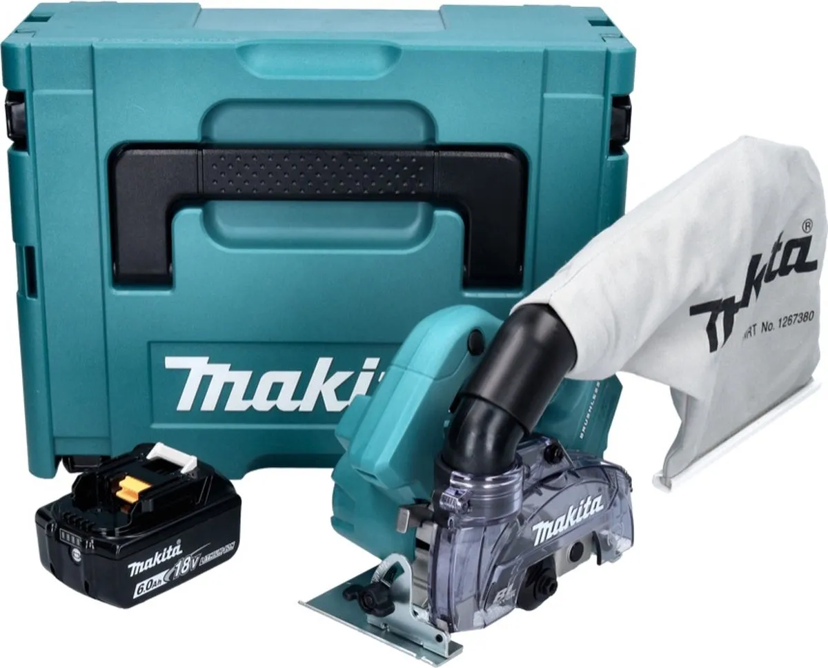 Makita DCC 500 G1J Diamantzaag 125mm - 18V 6,0Ah - Beton/Steen