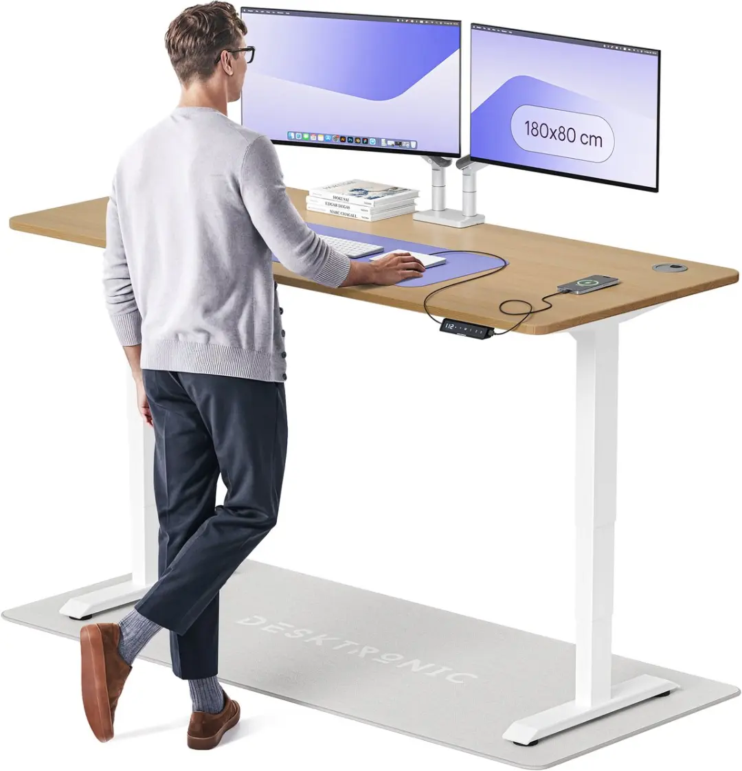 Desktronic HomePro Zit-sta Bureau 180x80cm