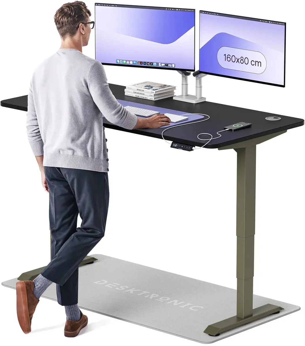 Desktronic HomePro Zit-sta Bureau 160x80cm