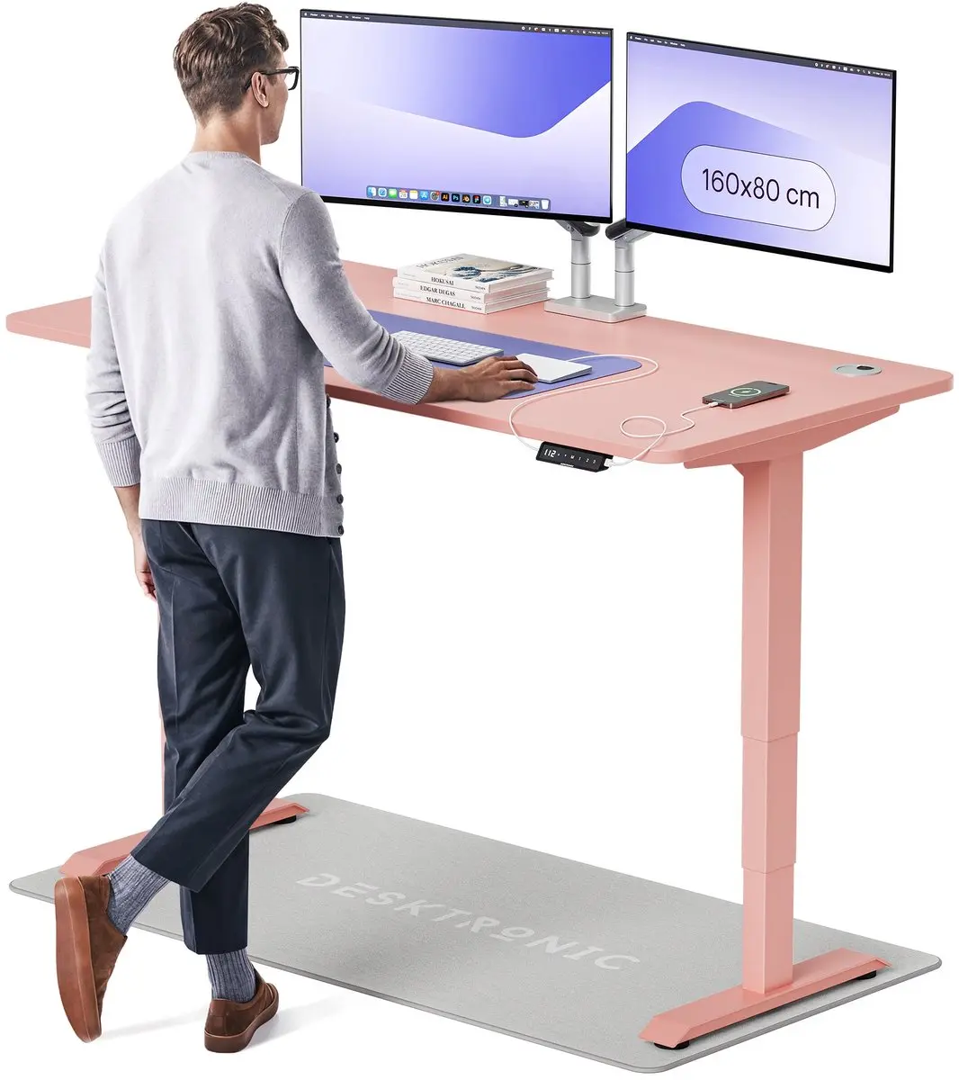 Desktronic HomePro Zit-sta Bureau 160x80cm