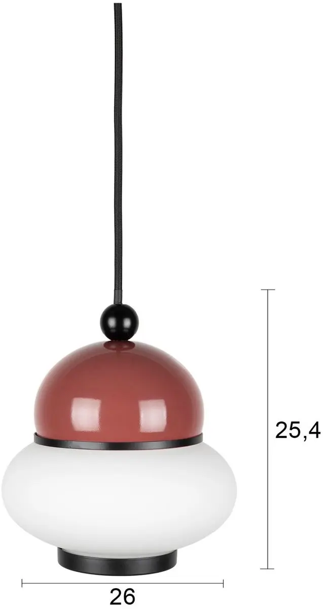 Zuiver Bumble Hanglamp - Rood - Ø18cm