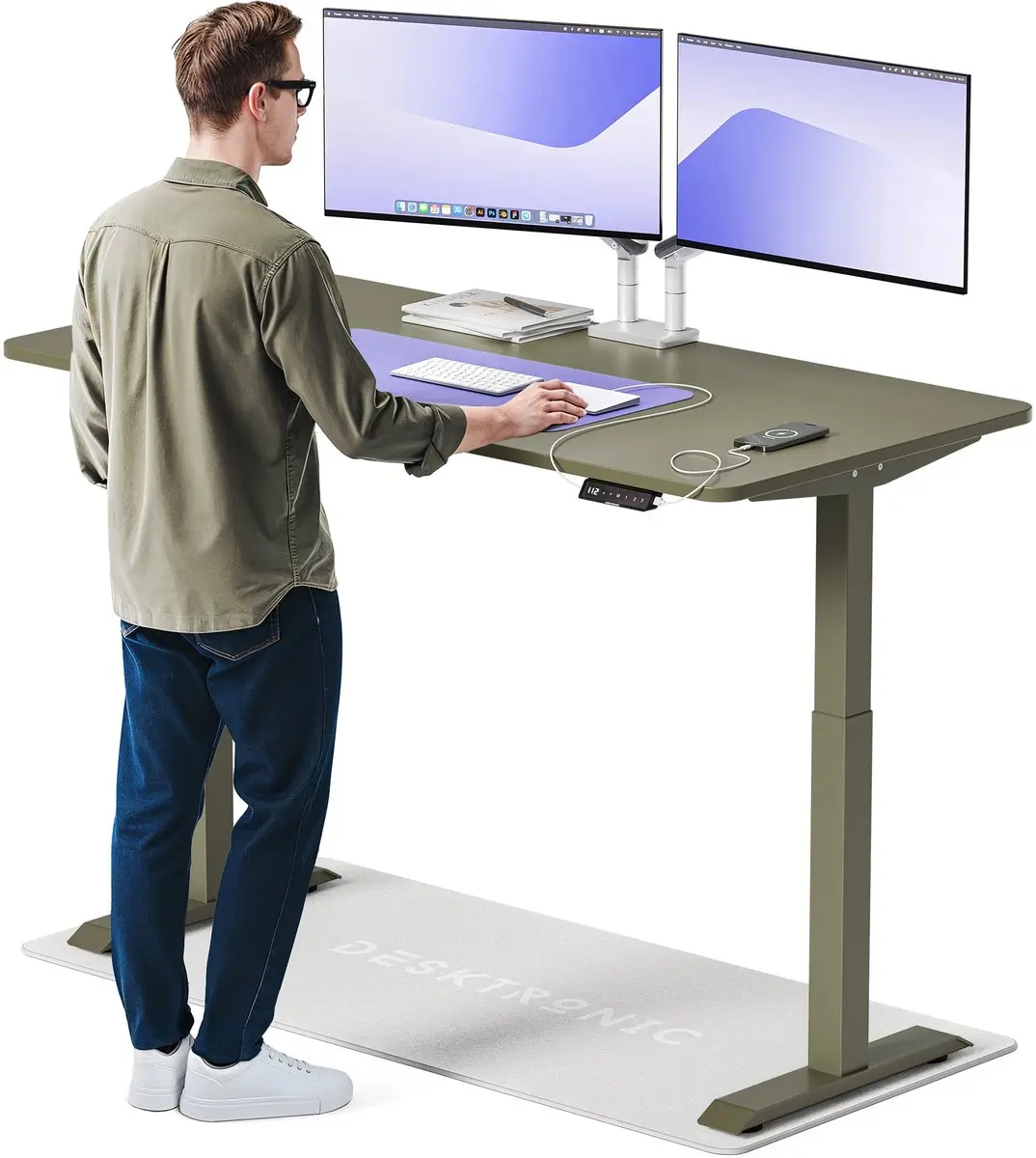 Desktronic HomeOne Zit-sta Bureau 160x80cm
