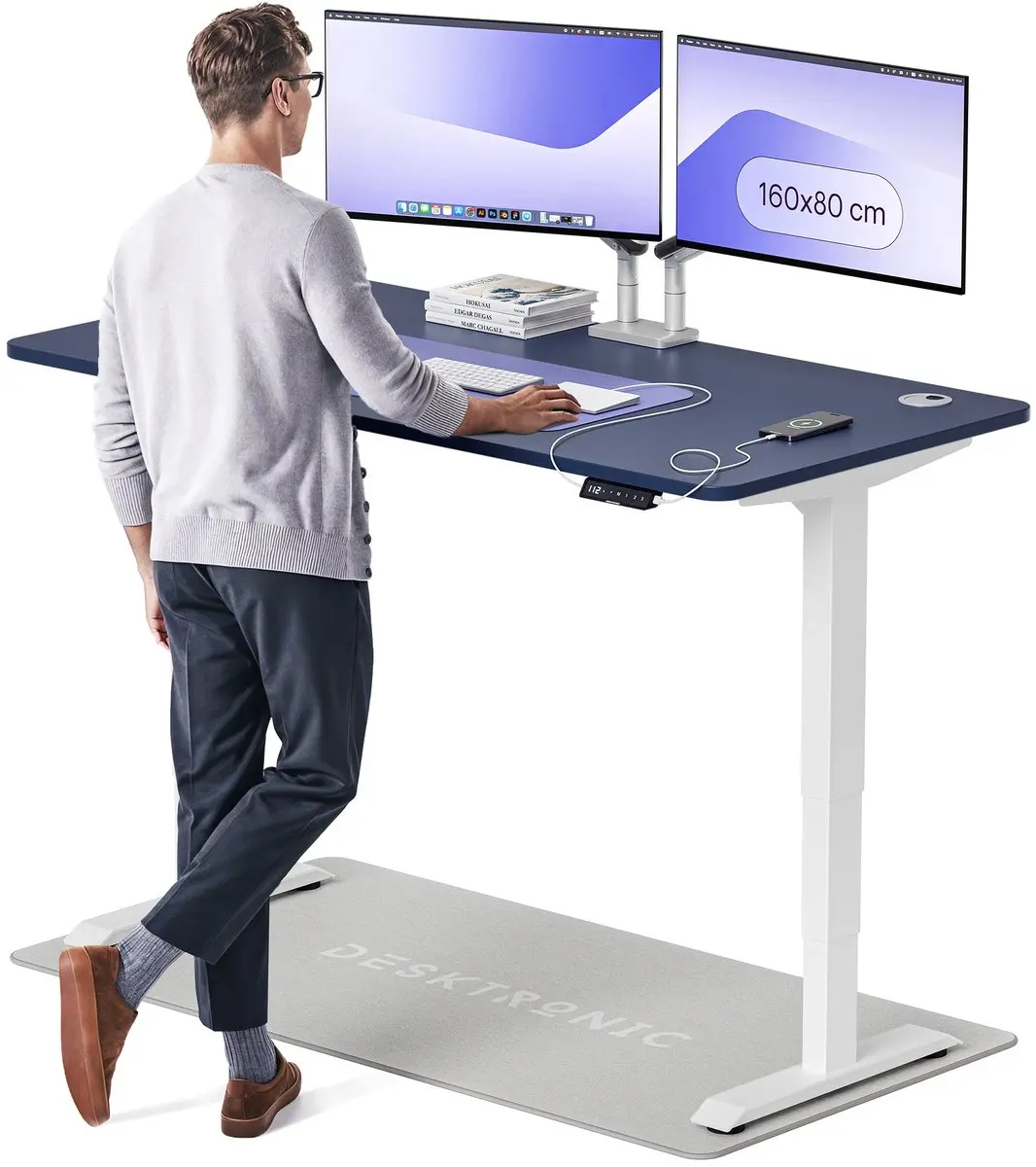 Desktronic HomePro Zit-sta Bureau 160x80cm