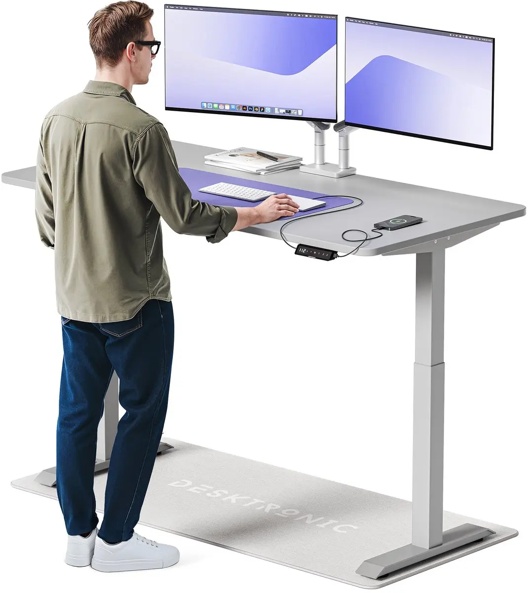 Desktronic HomeOne Zit-sta Bureau 160x80cm