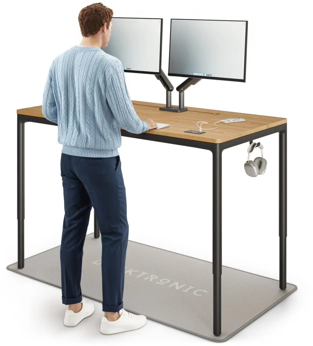 Desktronic HomeMax Zit-sta Bureau 160x80cm