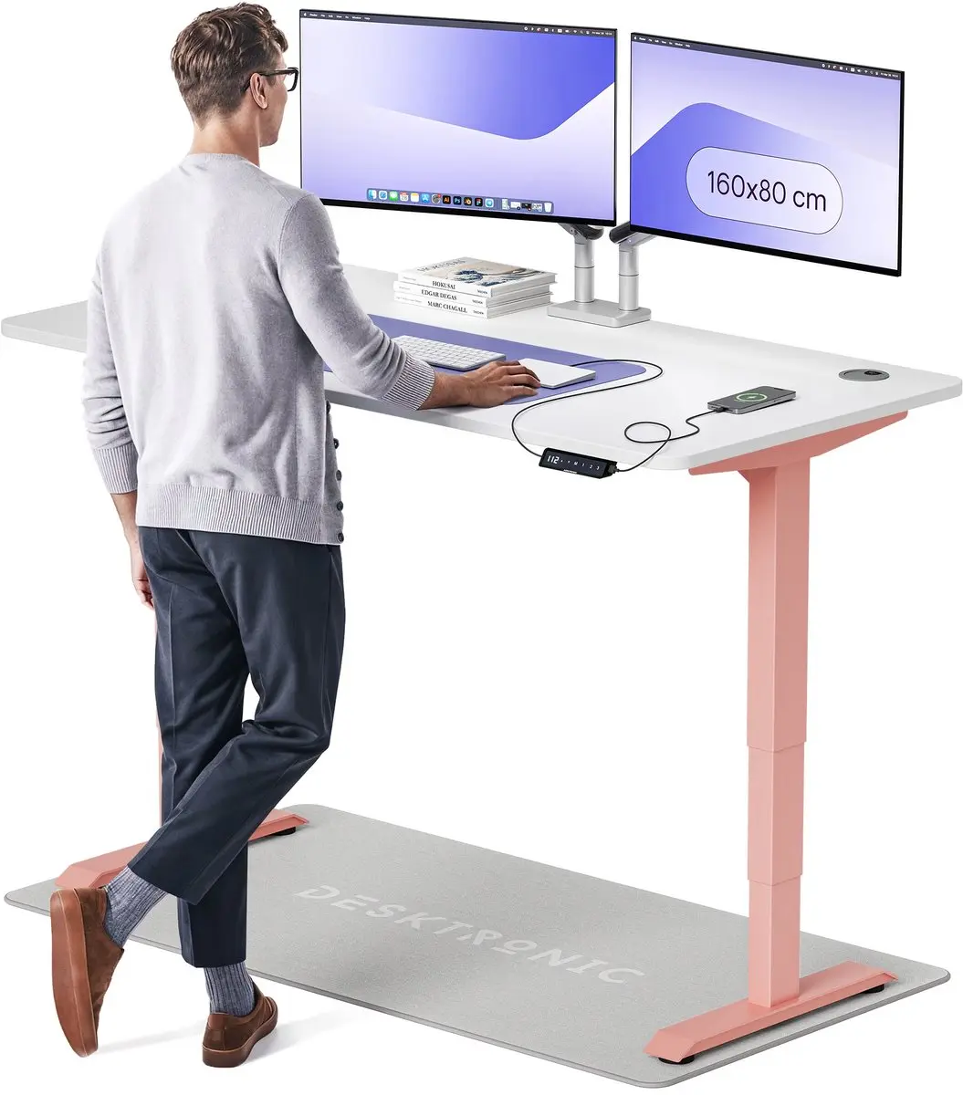 Desktronic HomePro Zit-sta Bureau 160x80cm