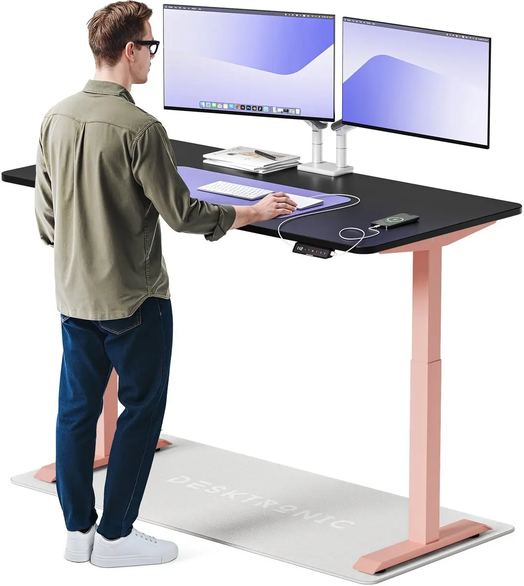 Desktronic HomeOne Zit-sta Bureau 160x80cm