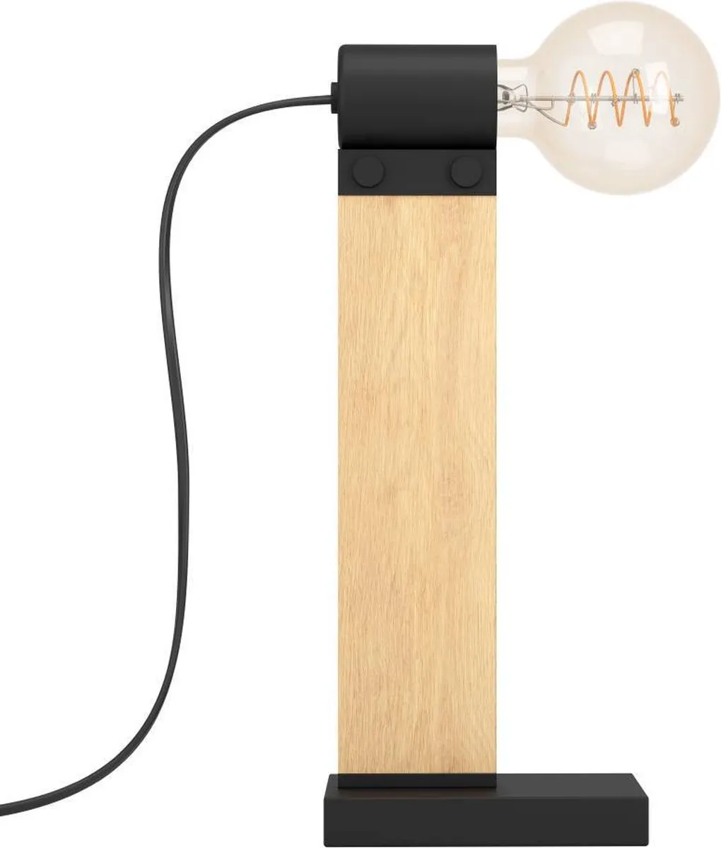 Eglo Bailrigg Tafellamp E27 - 33cm - Zwart/Bruin