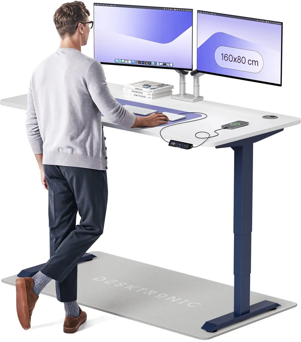 Desktronic HomePro Zit-sta Bureau 160x80cm