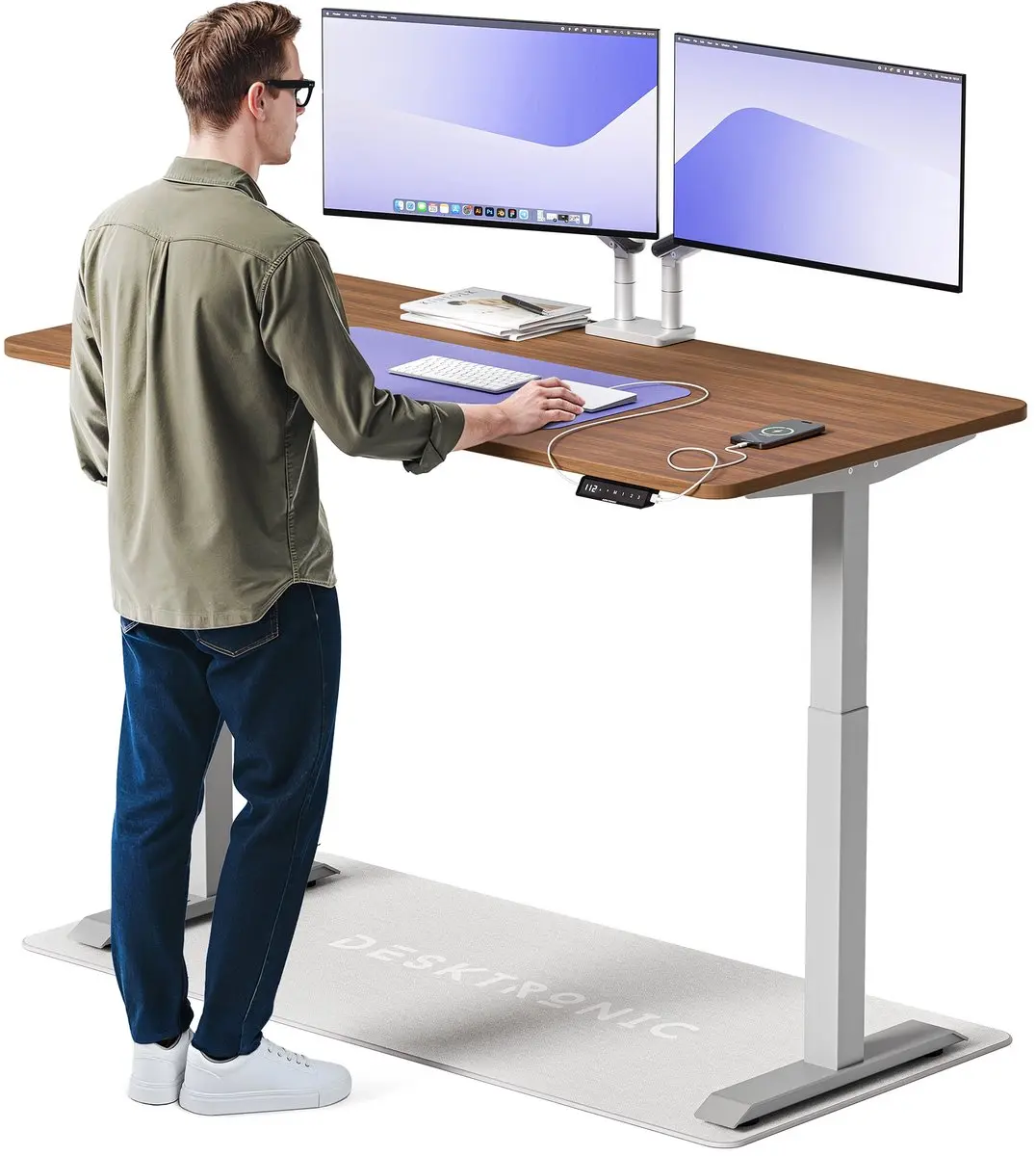 Desktronic HomeOne Zit-sta Bureau 160x80cm