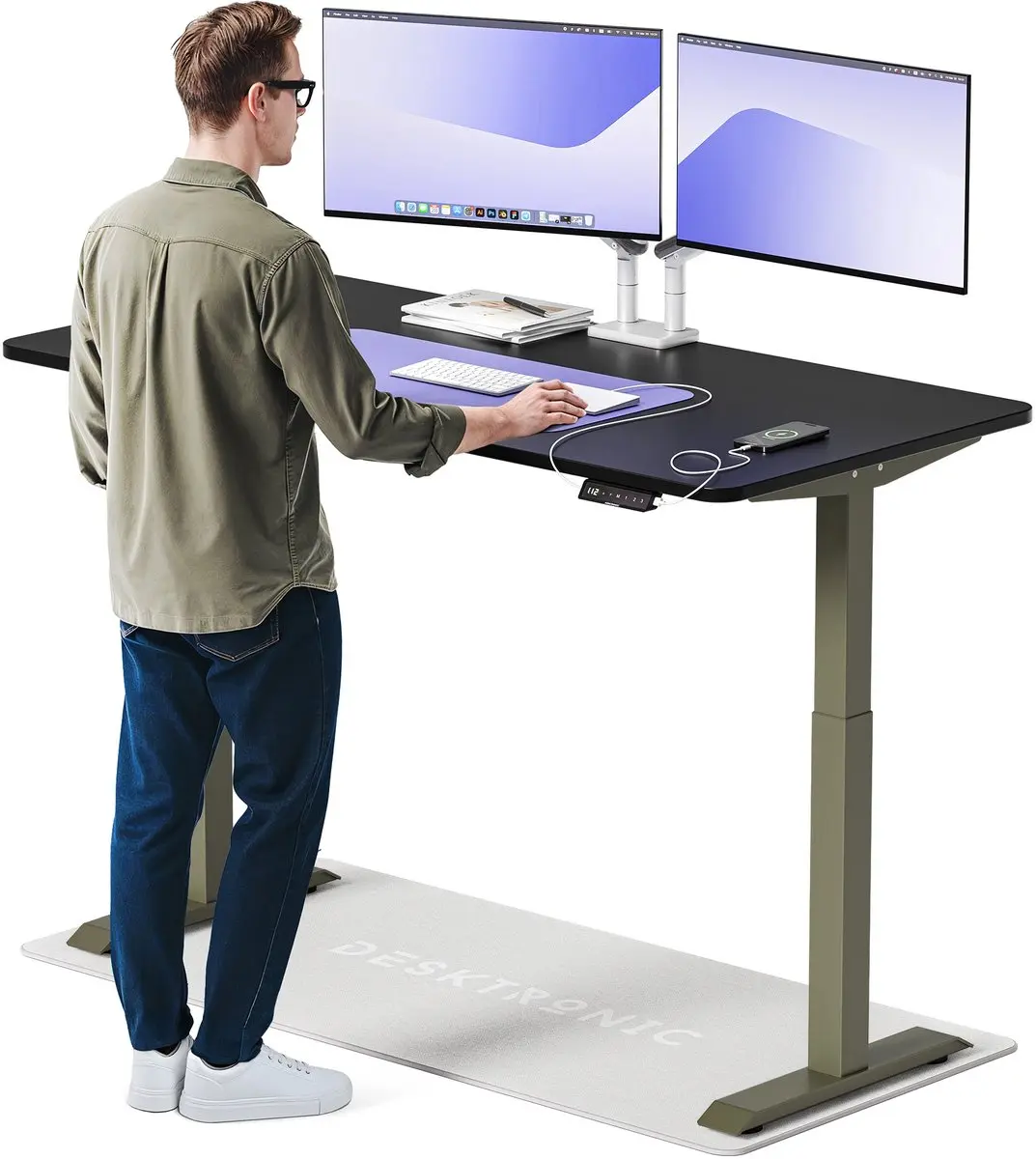 Desktronic HomeOne Zit-sta Bureau 160x80cm