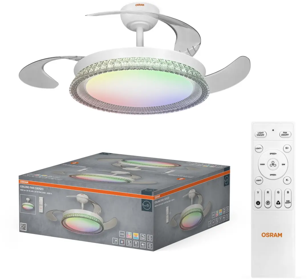 Osram Cierzo 1220mm LED Plafondventilator