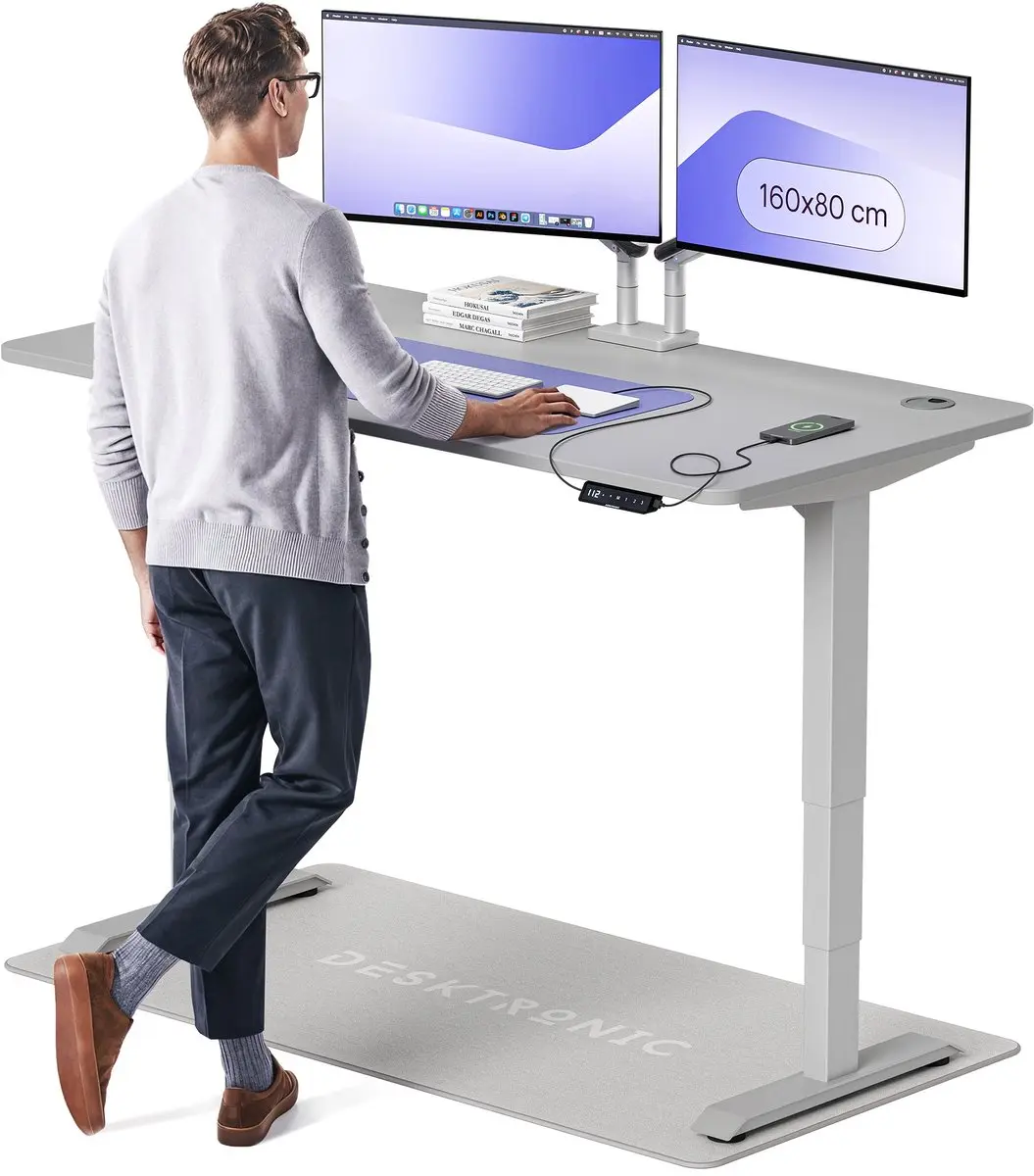Desktronic HomePro Zit-sta Bureau 160x80cm