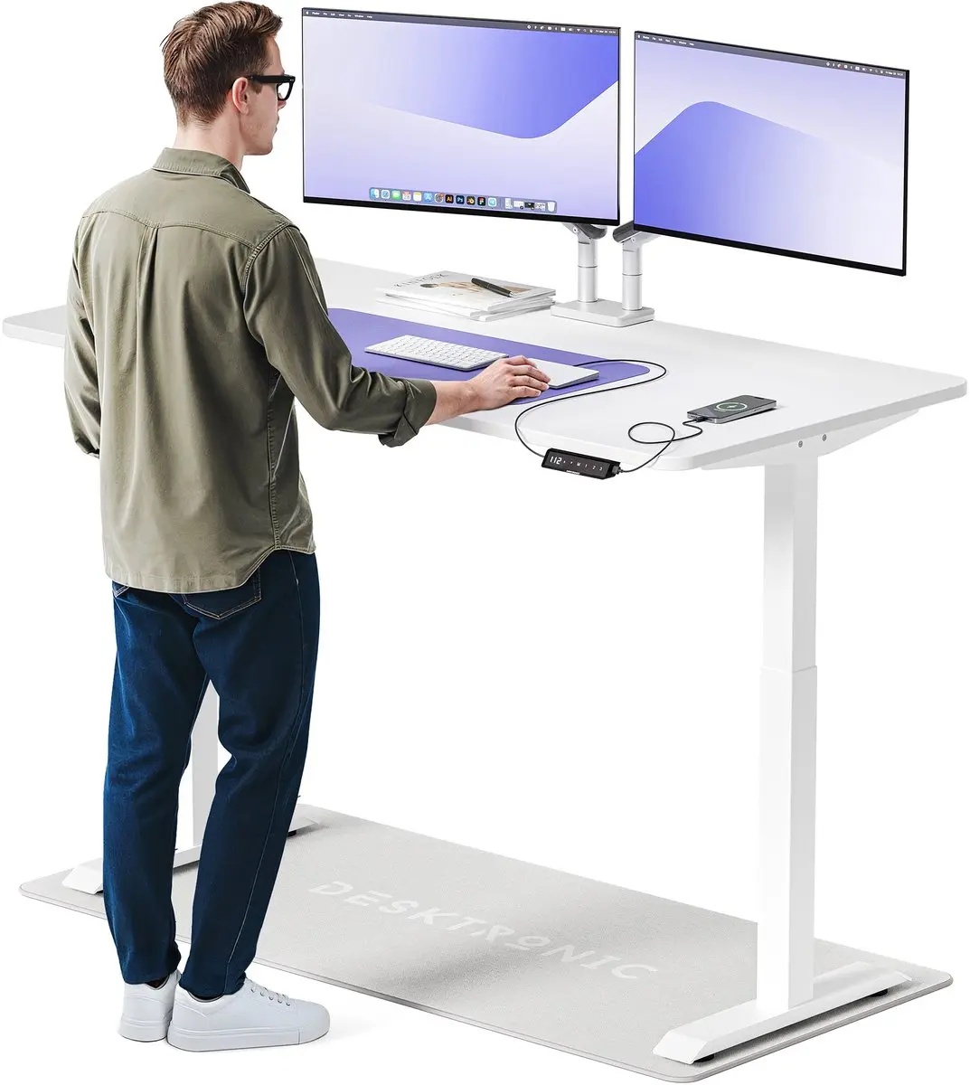 Desktronic HomeOne Zit-sta Bureau 160x80cm