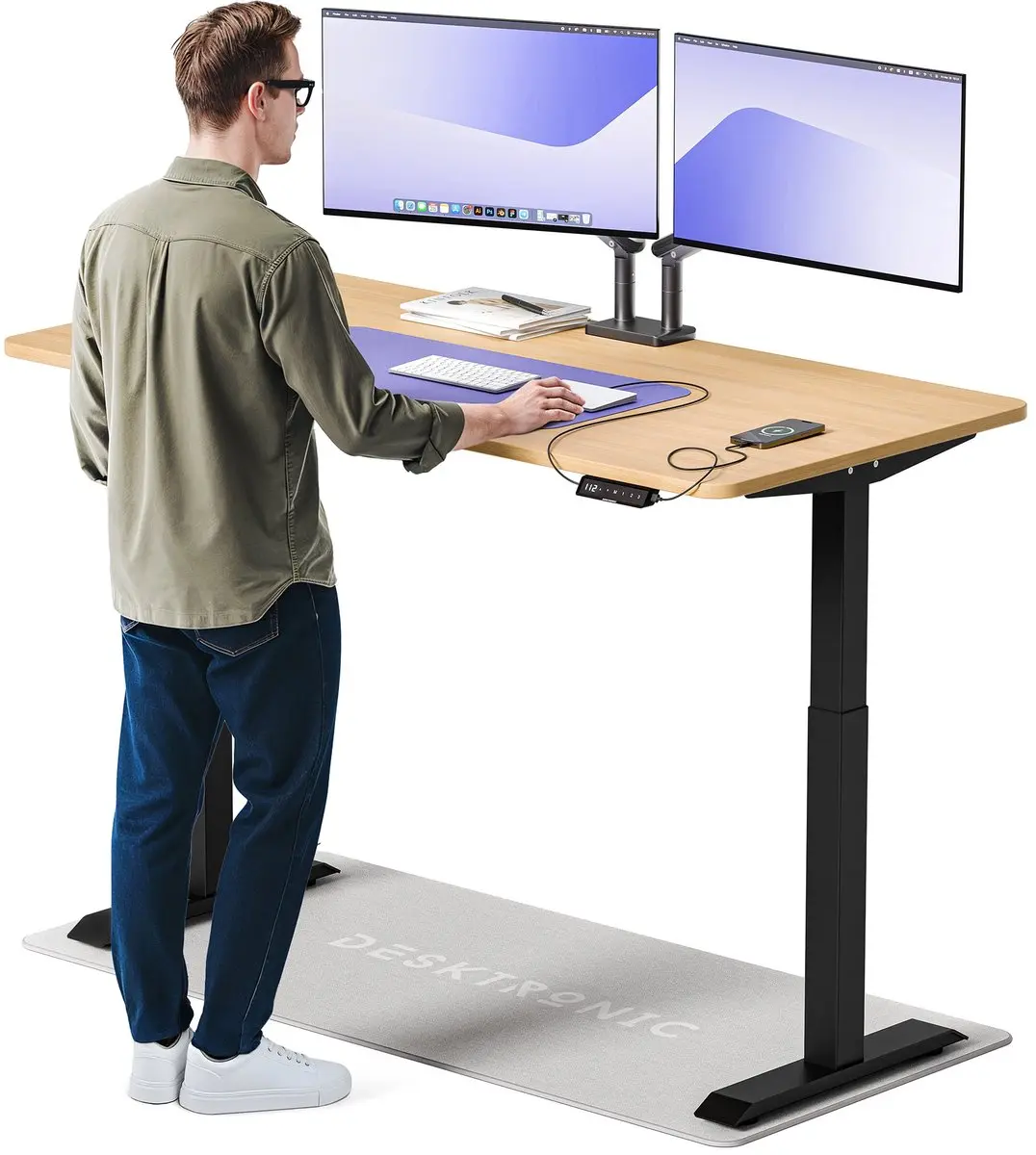 Desktronic HomeOne Zit-sta Bureau 160x80cm