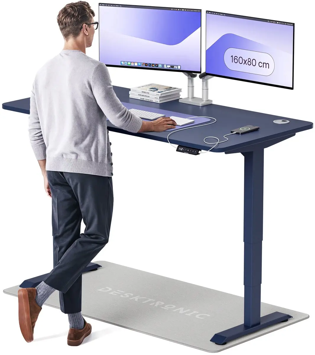 Desktronic HomePro Zit-sta Bureau 160x80cm