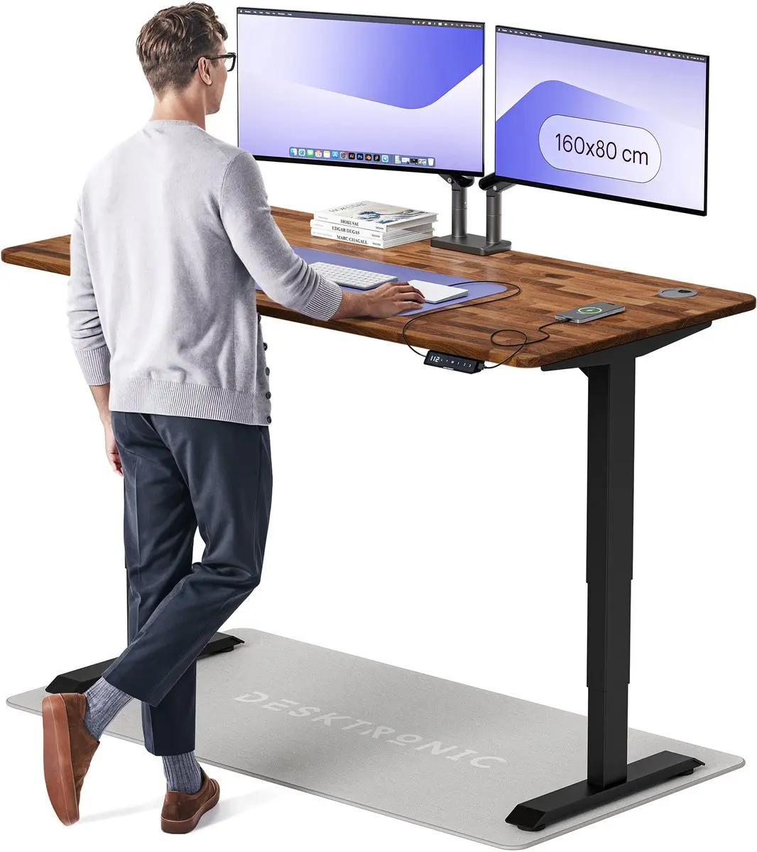 Desktronic HomePro Zit-sta Bureau 160x80cm