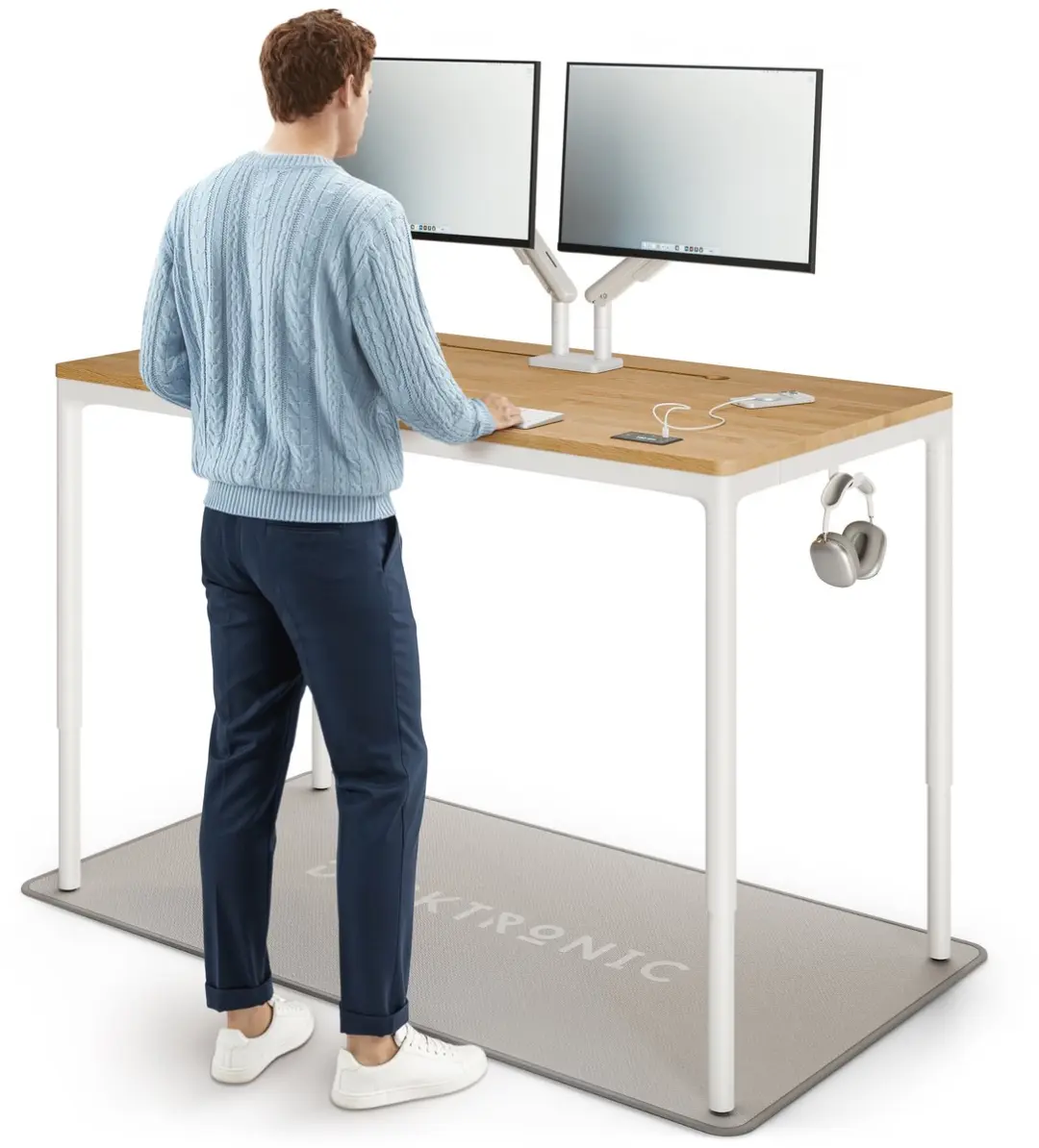 Desktronic HomeMax Zit-sta Bureau 160x80cm