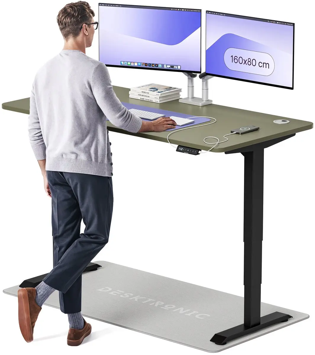 Desktronic HomePro Zit-sta Bureau 160x80cm
