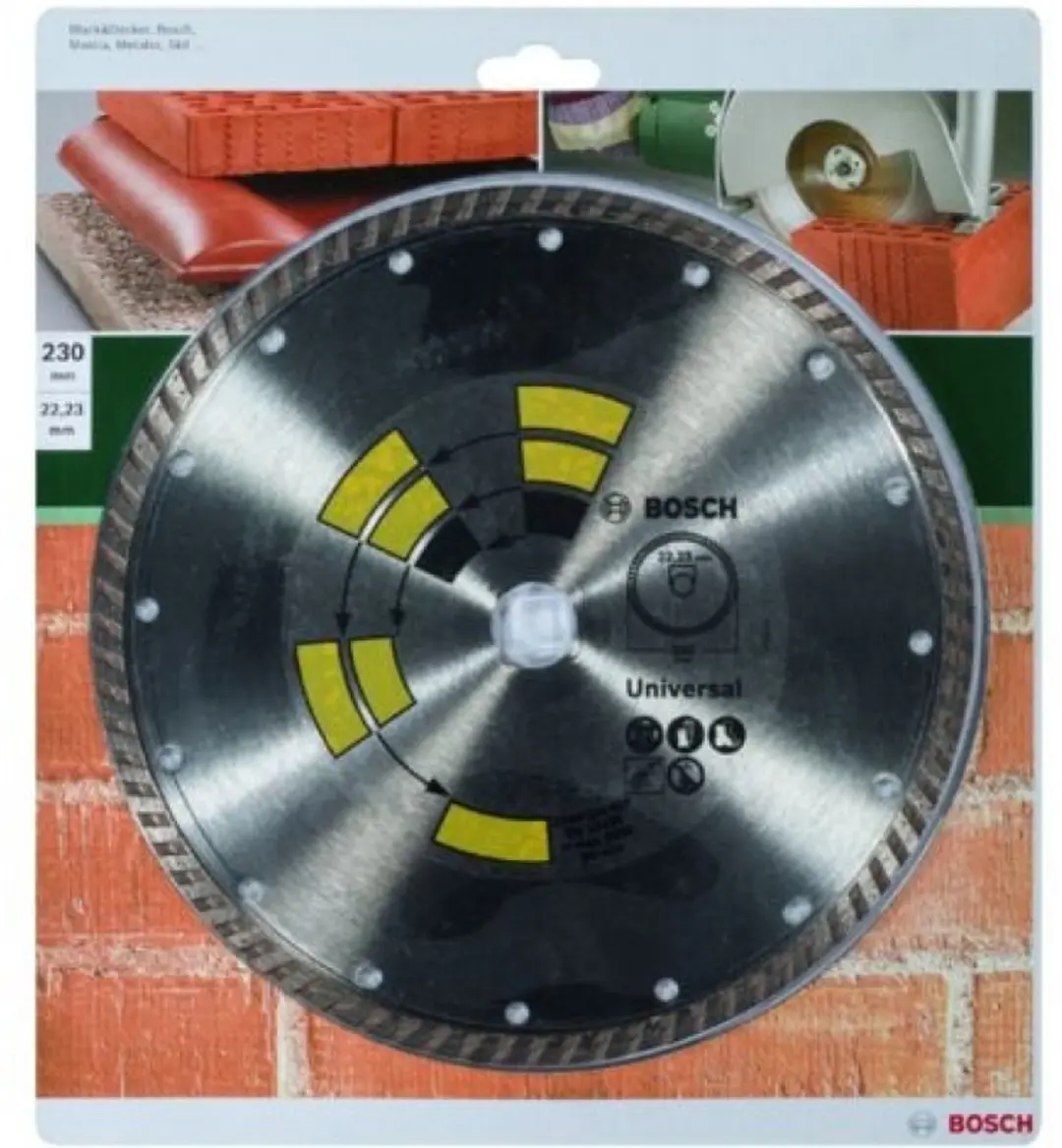 Bosch Diamantdoorslijpschijf Universal Turbo 230x22x2,6x8mm