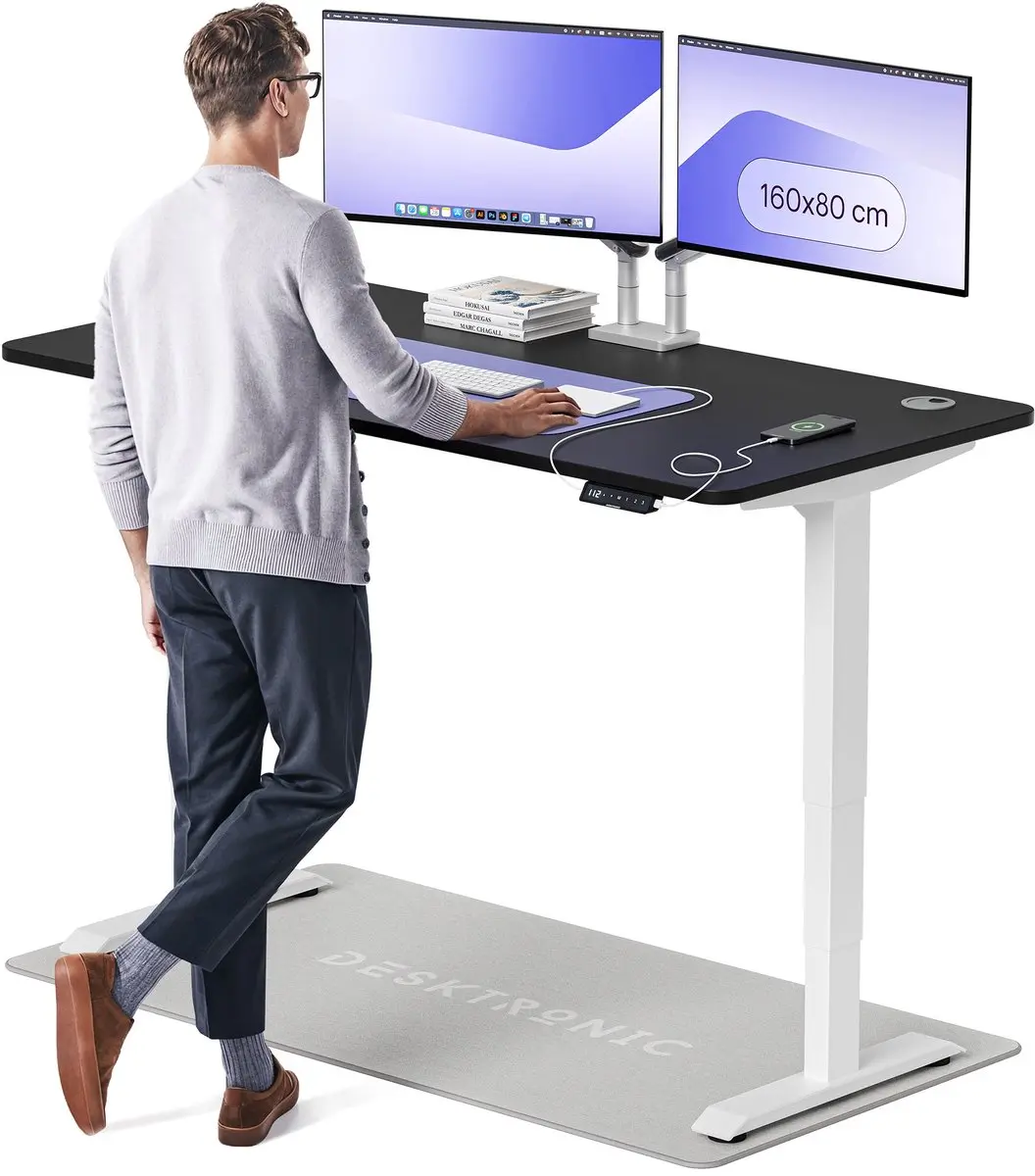 Desktronic HomePro Zit-sta Bureau 160x80cm