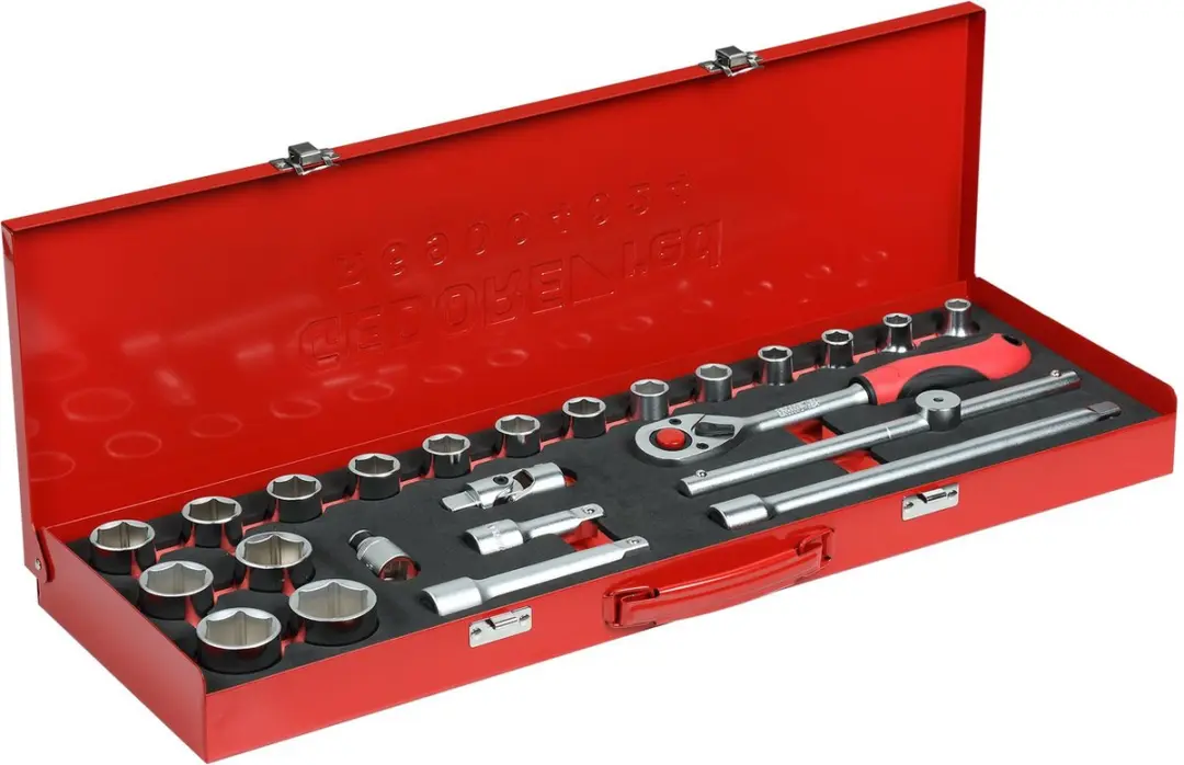 Gedore RED R69004024 Dopsleutelinzetset 24-delig
