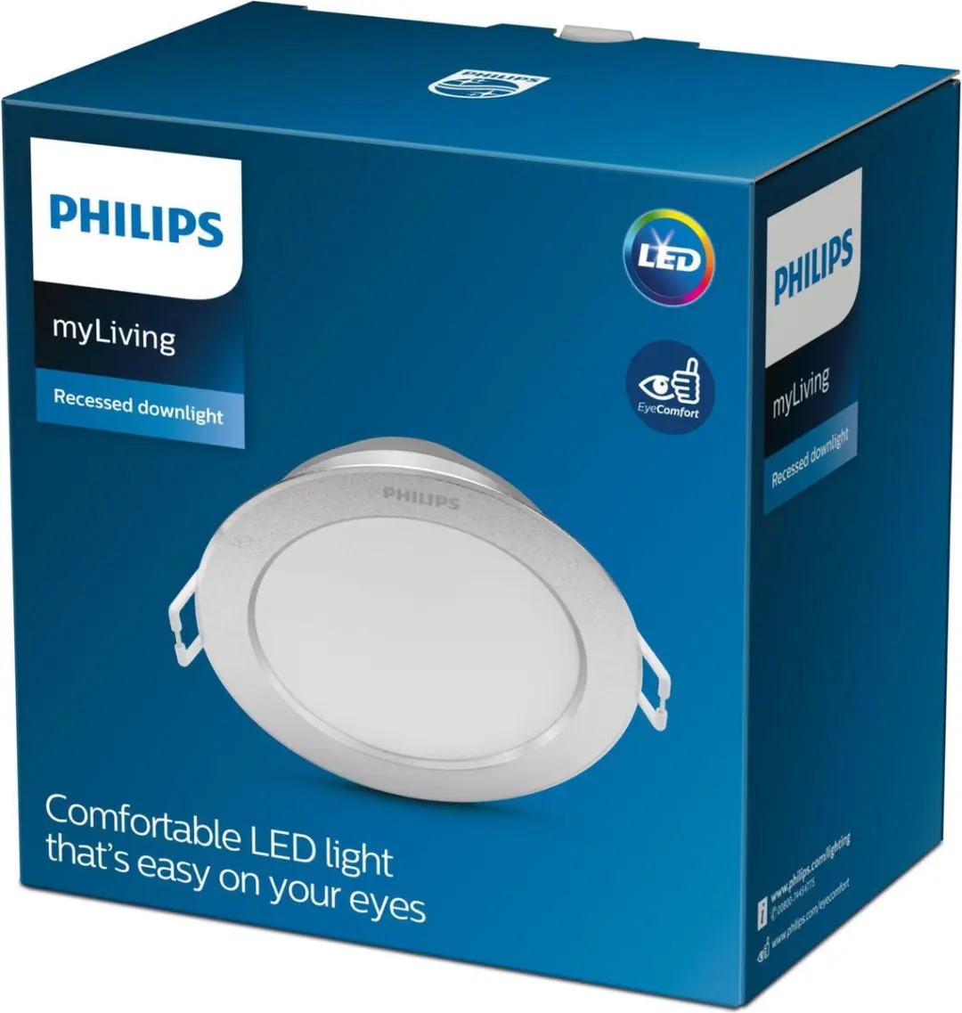 Philips Diamond Inbouwspot 95mm - Zilver - 2700K